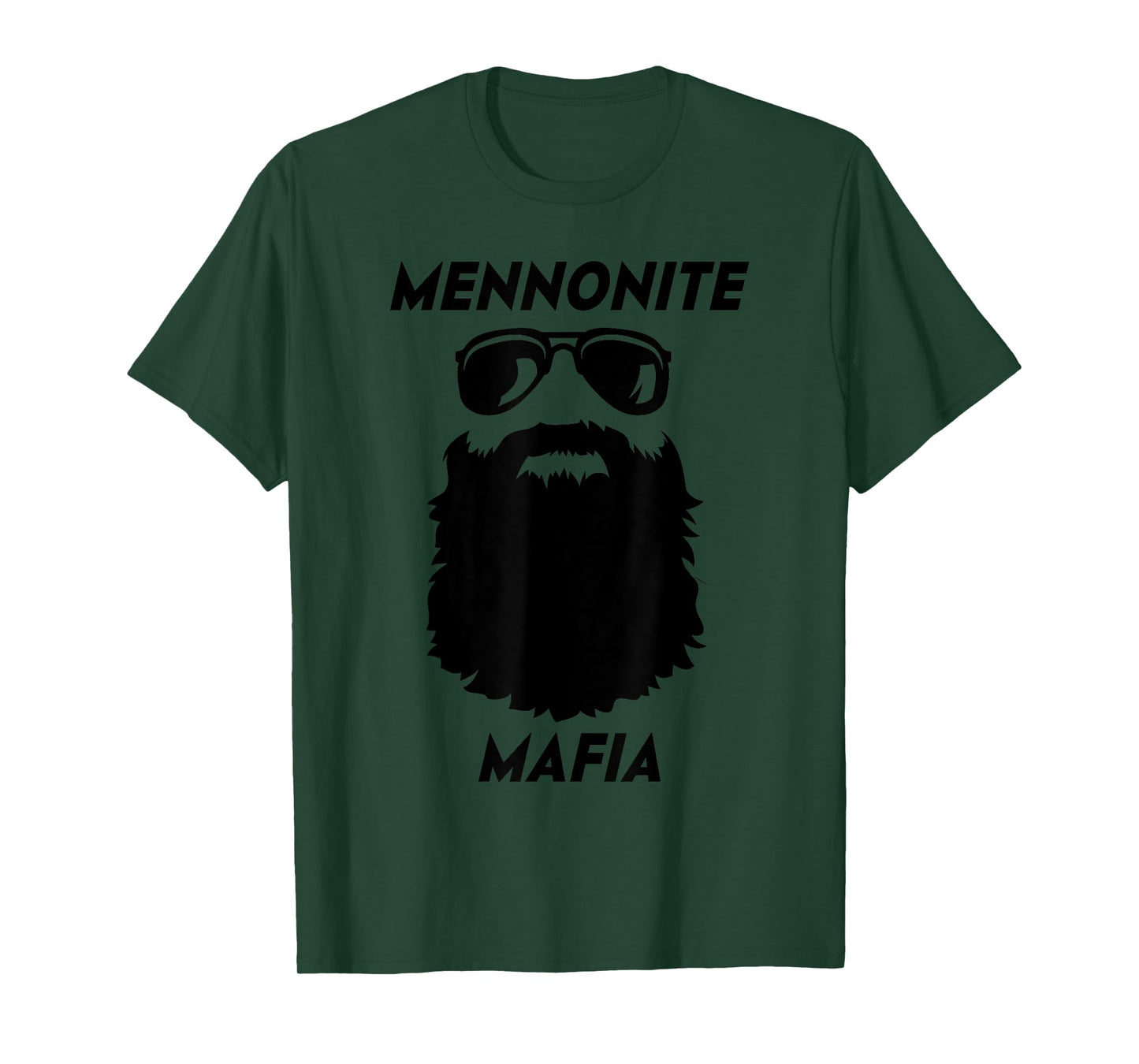 MENNONITE MAFIA Funny Beard Christian Jesus Bible Humor T-Shirt