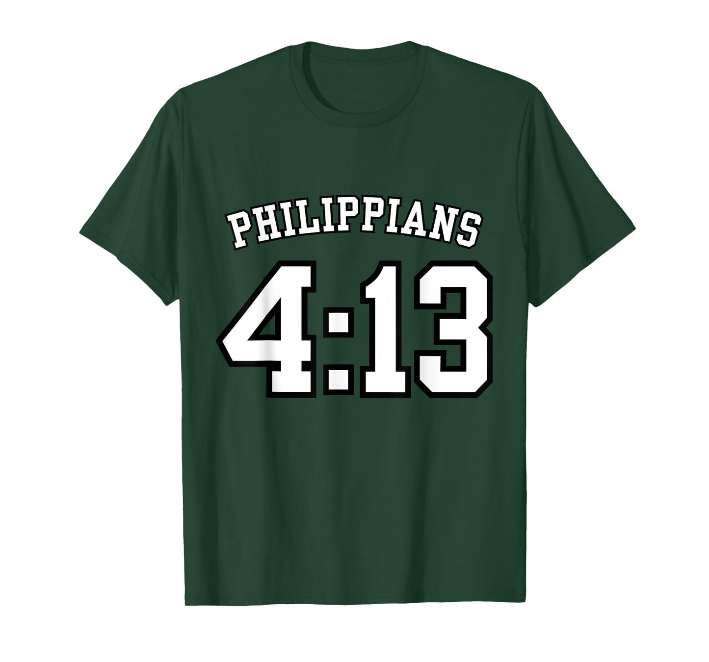 Philippians 4:13 Sports Jersey Christian Scripture Design T-Shirt