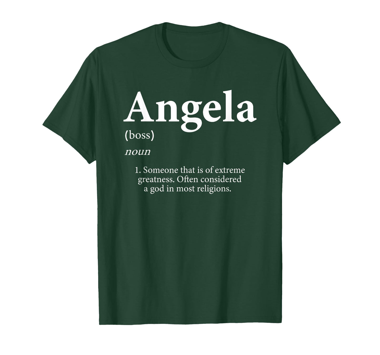 Angela Definition Funny First Name Birthday Party For Angela T-Shirt