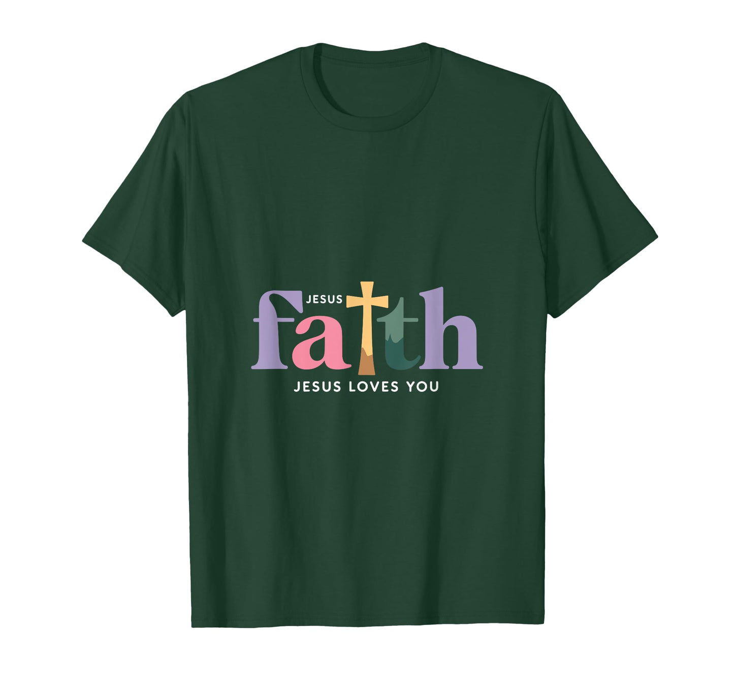 Cross Christian Faith Jesus Loves You T-Shirt