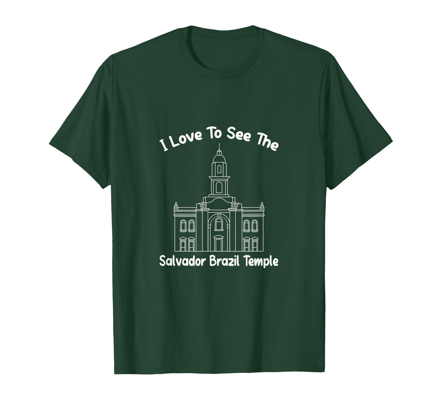 Salvador Brazil Temple, I love to see my temple, primary T-Shirt