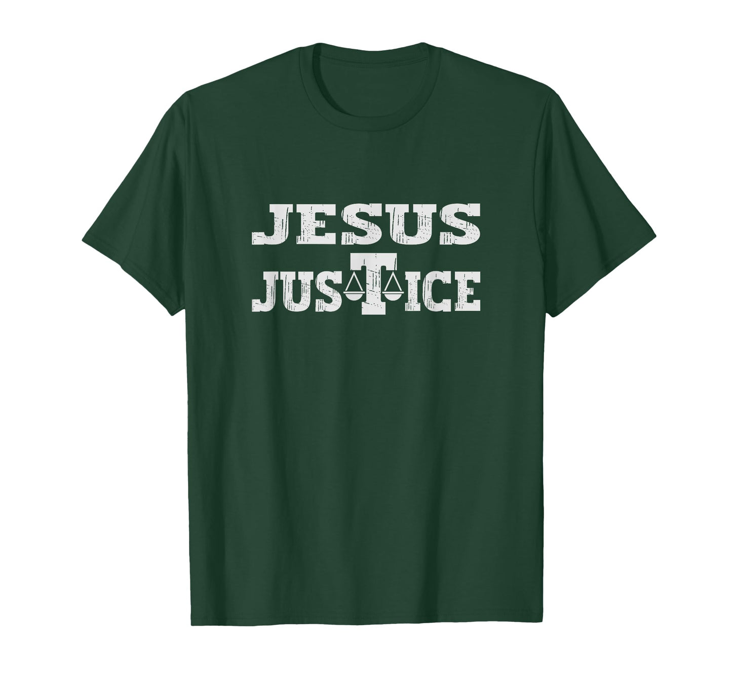 Jesus justice Christian Religious Faith Bible Verse God King T-Shirt