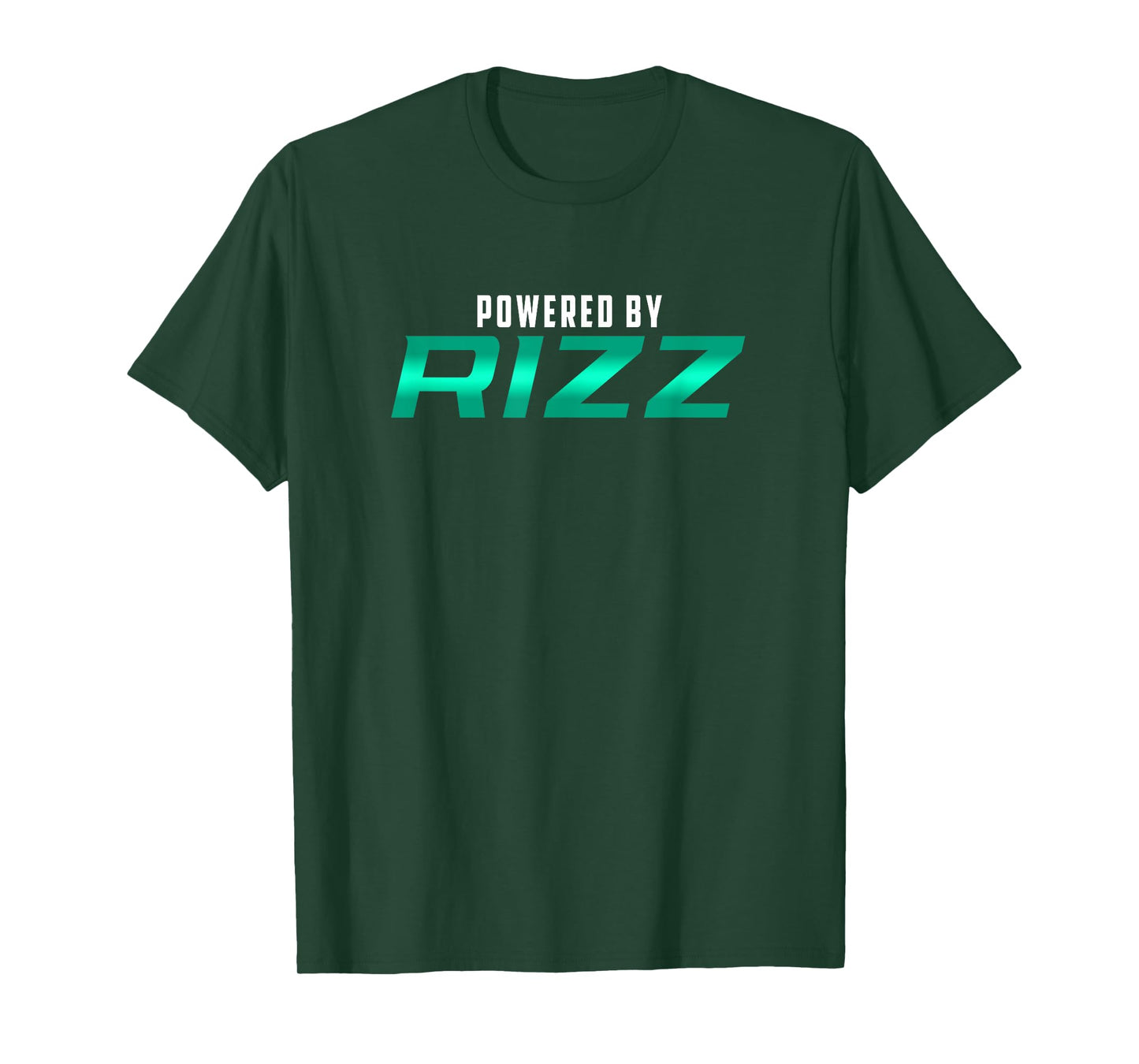 Powered By RIZZ Trending Meme Rizzler Funny Rizz God T-Shirt