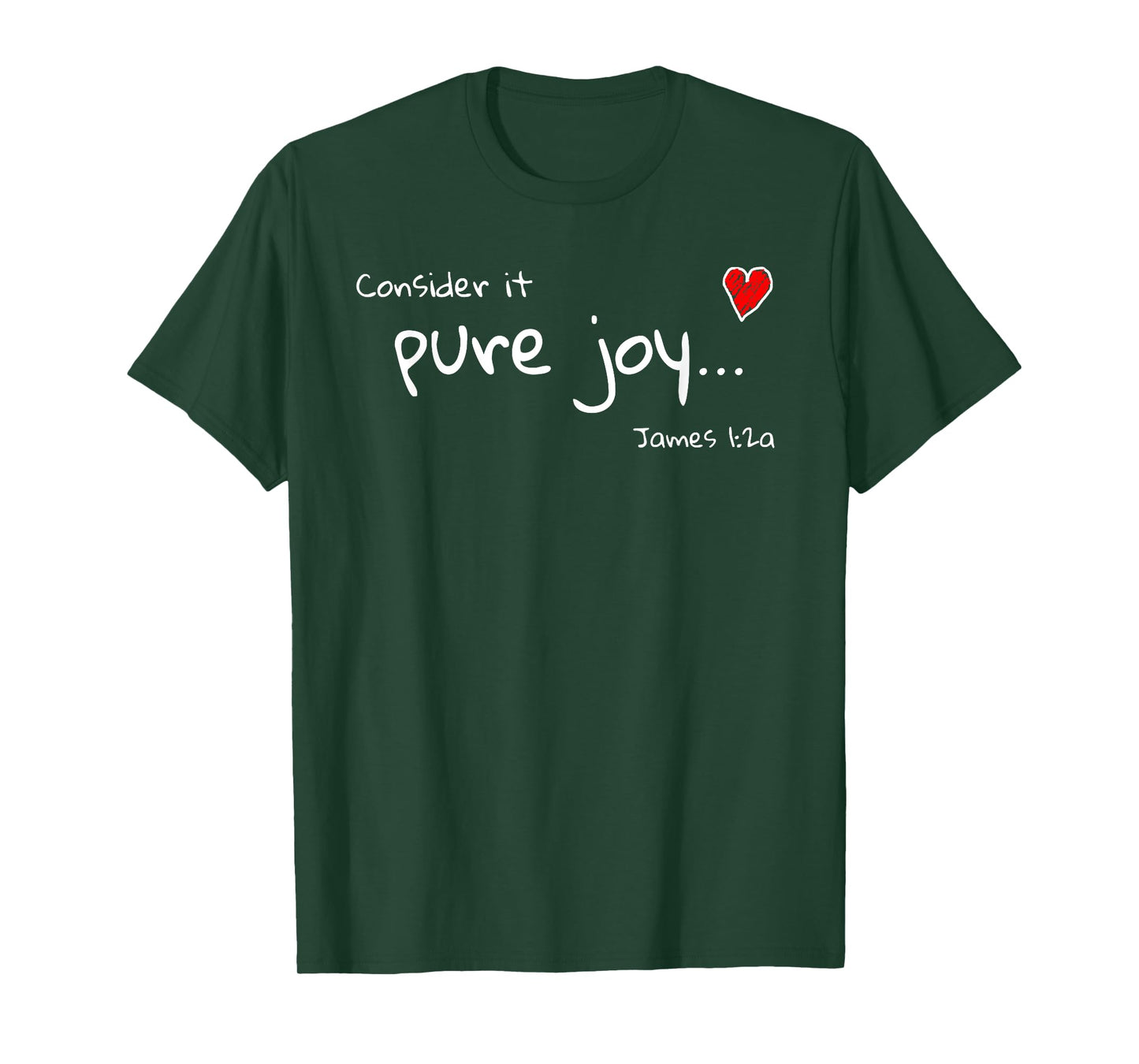 Consider it Pure Joy James 1 Scripture Bible T-Shirt