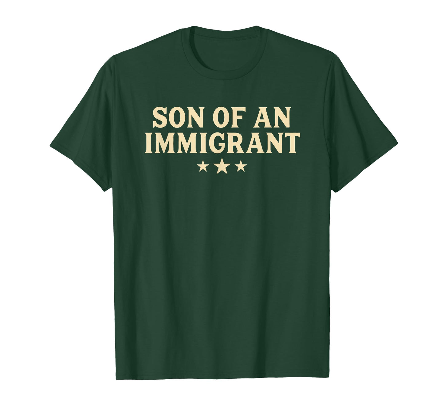 Son of an Immigrant Bold Vintage American Patriotic USA T-Shirt