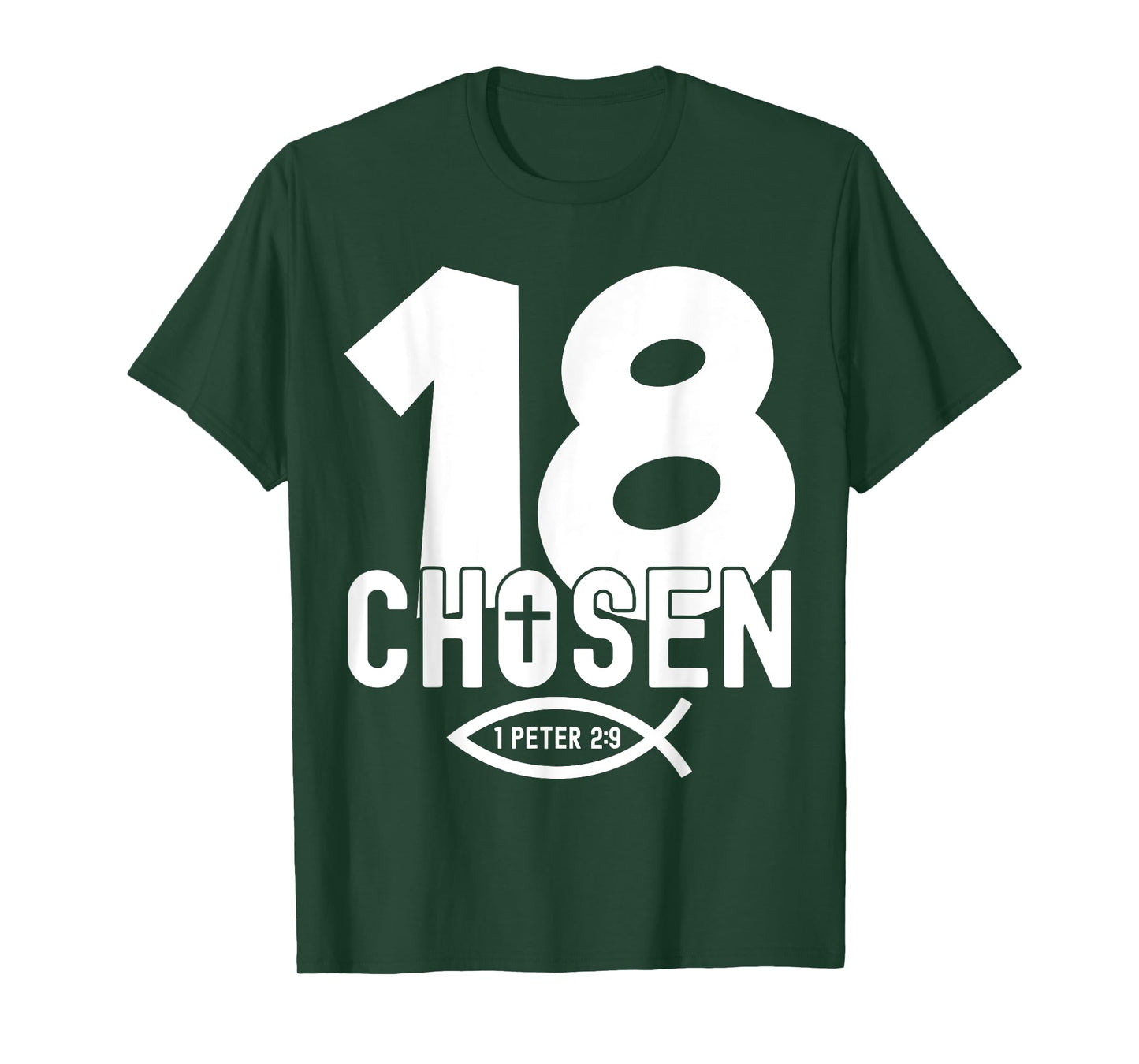 Religious Chosen 18 Years Jesus 18TH Birthday T-Shirt