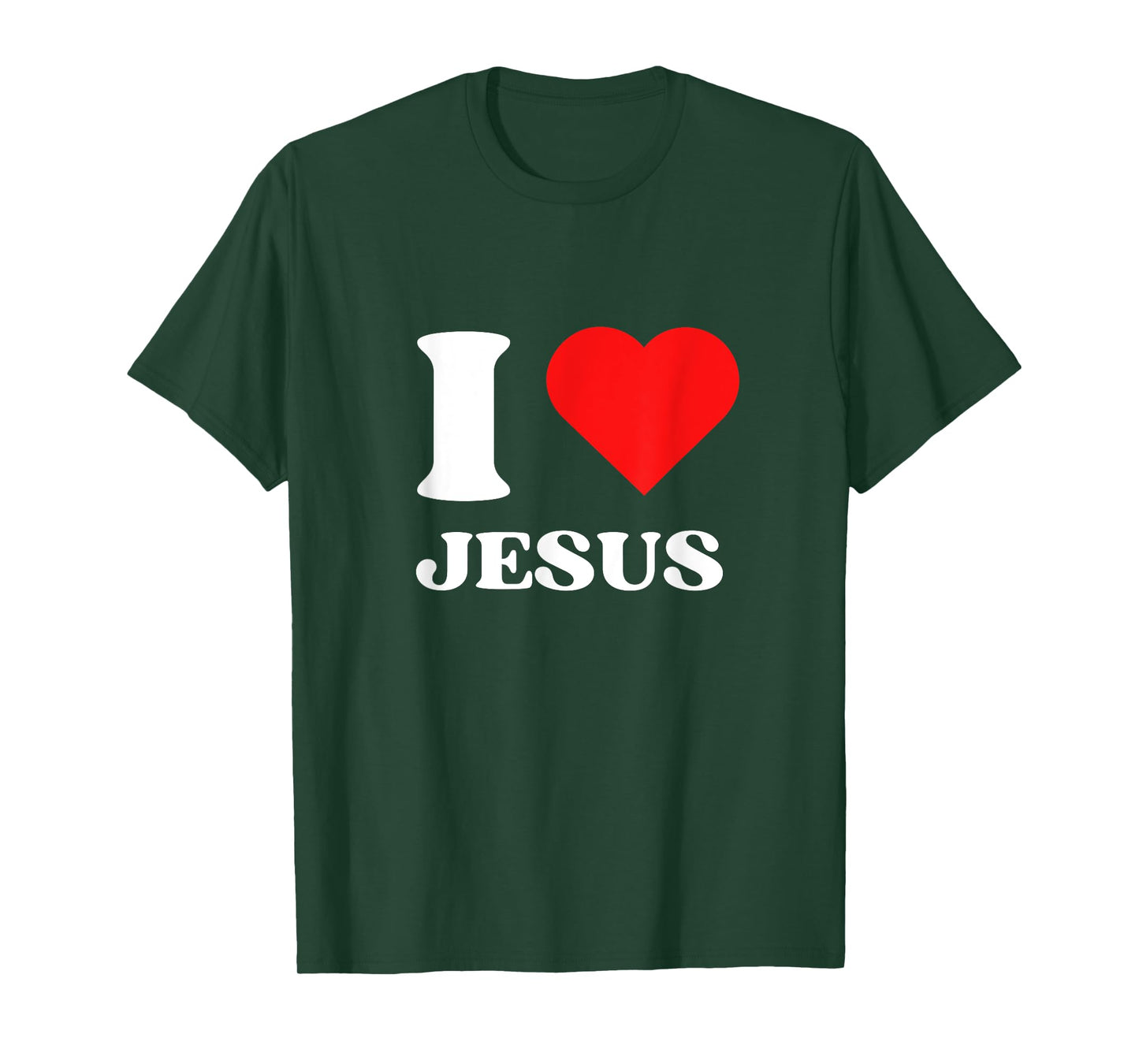I Love Jesus I Heart Jesus Y2k Aesthetic Red Heart Christian T-Shirt