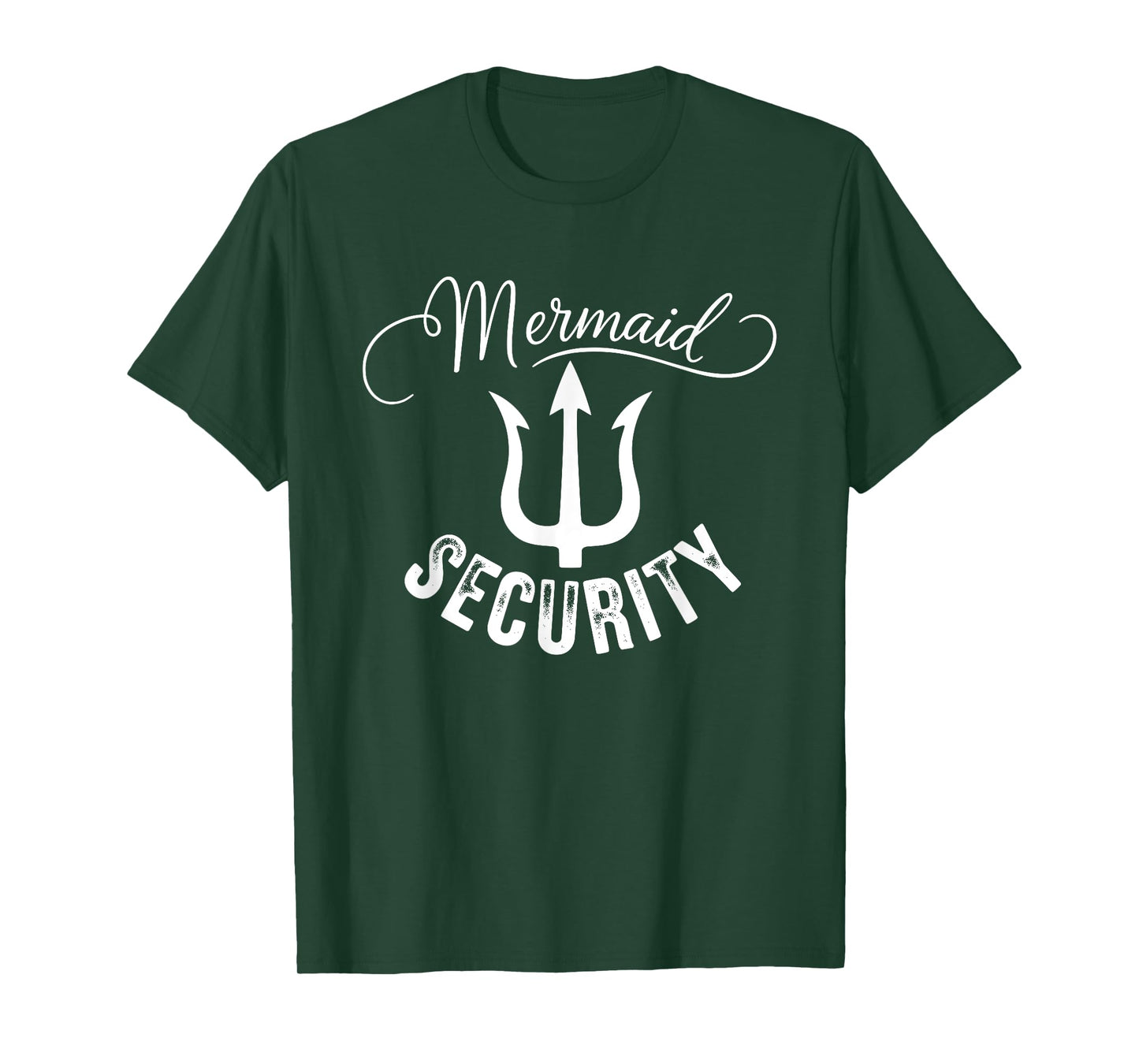 Mermaid Birthday Security Party Outfit Dad T-Shirt