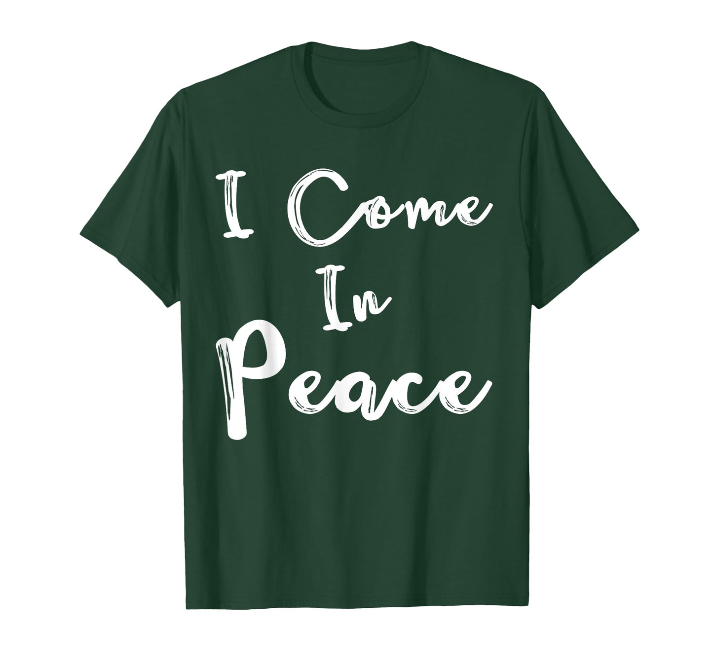 Womens Shirt I Come in Peace I'm Peace Funny Matching Couple T-Shirt
