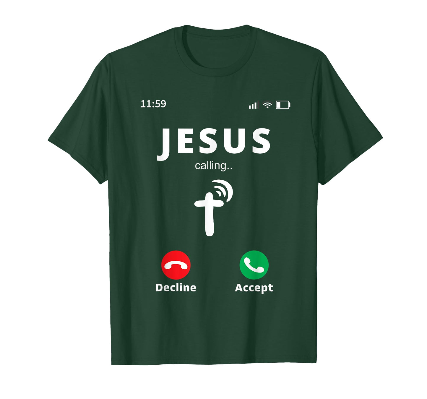 Jesus is Calling at 11:59pm | Christian Church Men and Women T-Shirt
