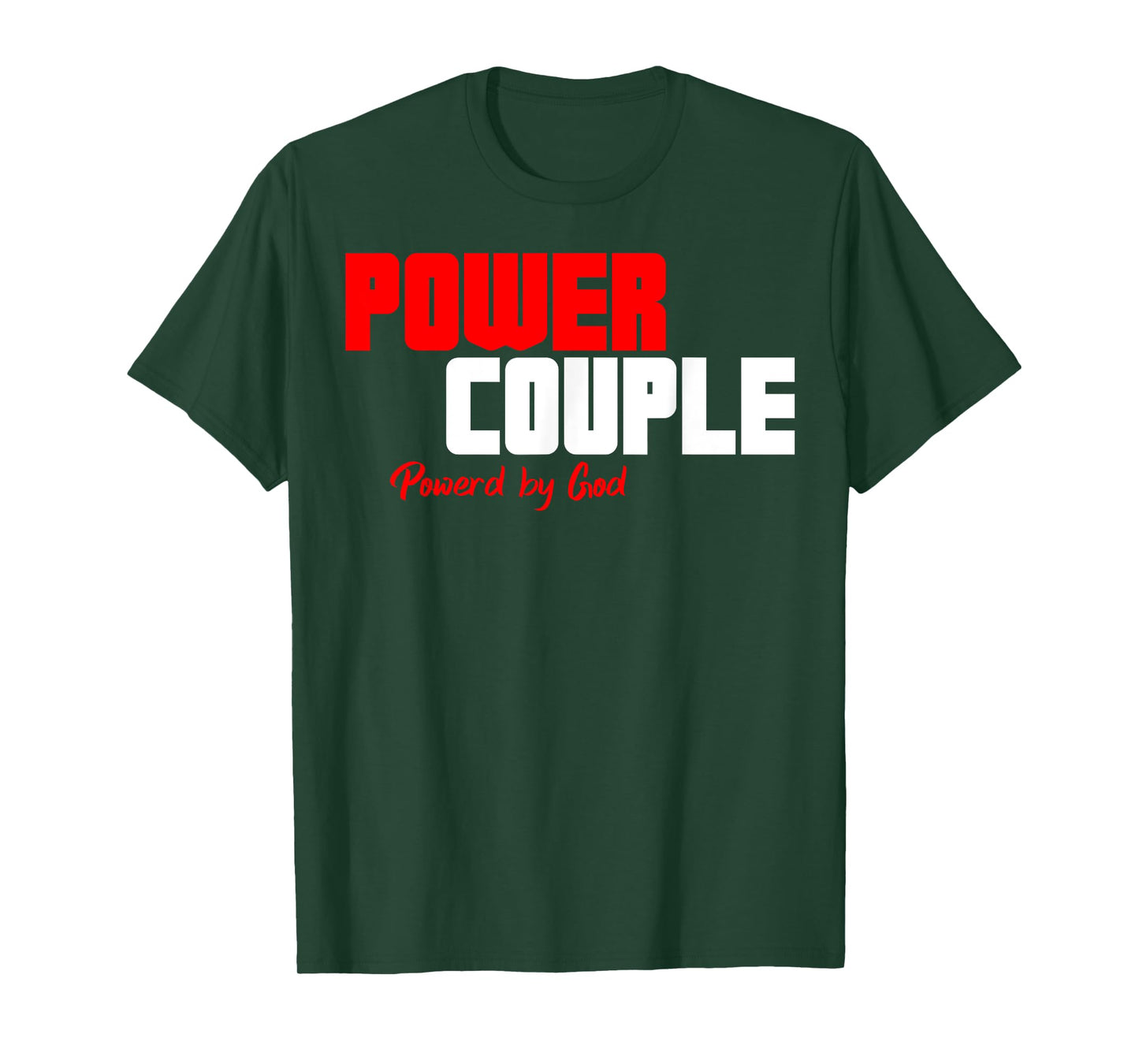 Power Couple Matching Christian Couple Valentine's Day Jesus T-Shirt