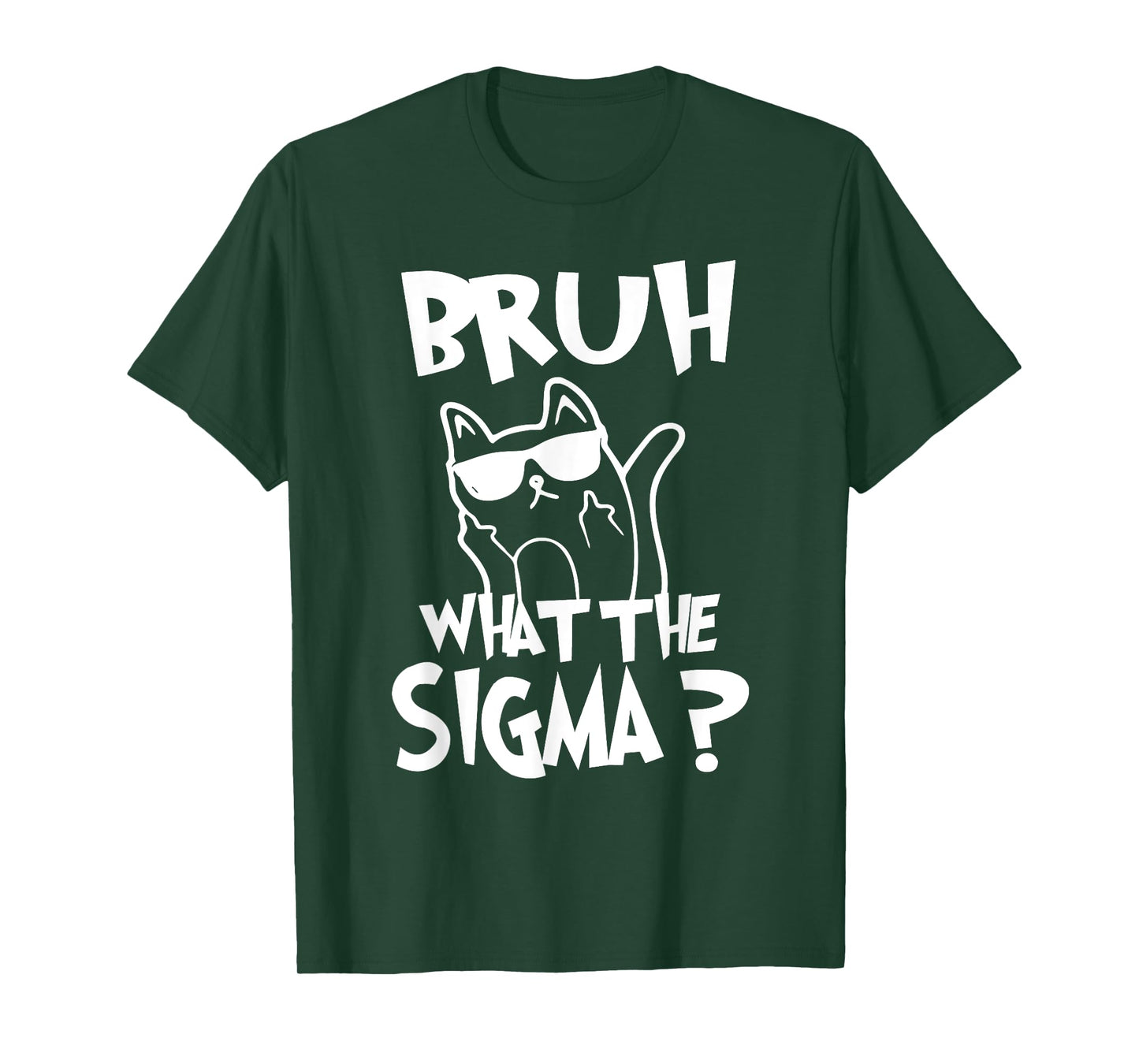 Bruh What The Sigma Funny Kids Meme Quote Vintage T-Shirt