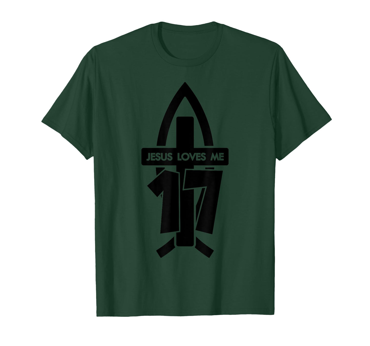 Jesus Loves ME 17 Religious 17 Years Jesus 17TH Birthday T-Shirt