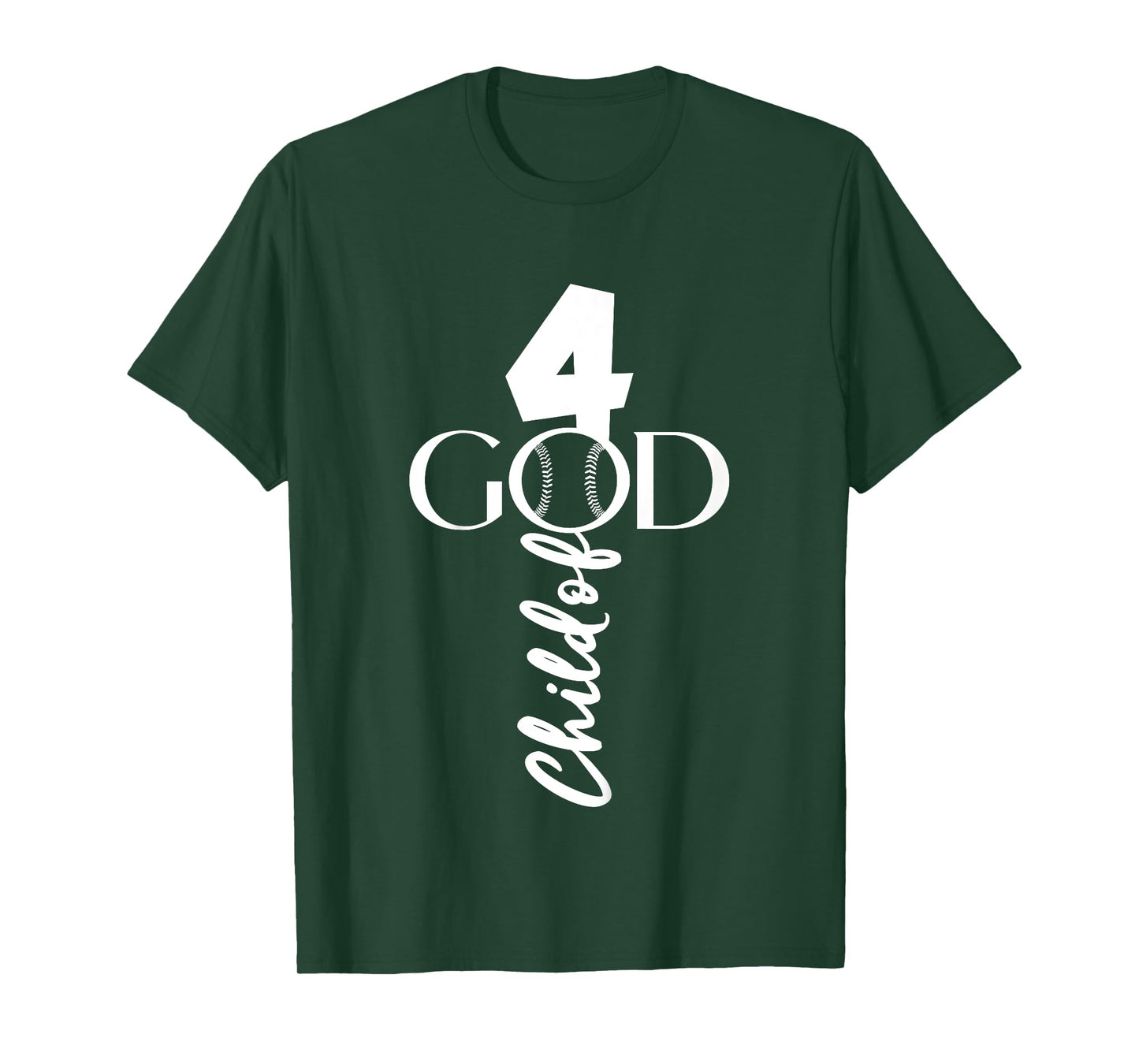 BASEBALL JESUS 4 YEARS CHILD OF GOD BASEBALL 4th BIRTHDAY T-Shirt