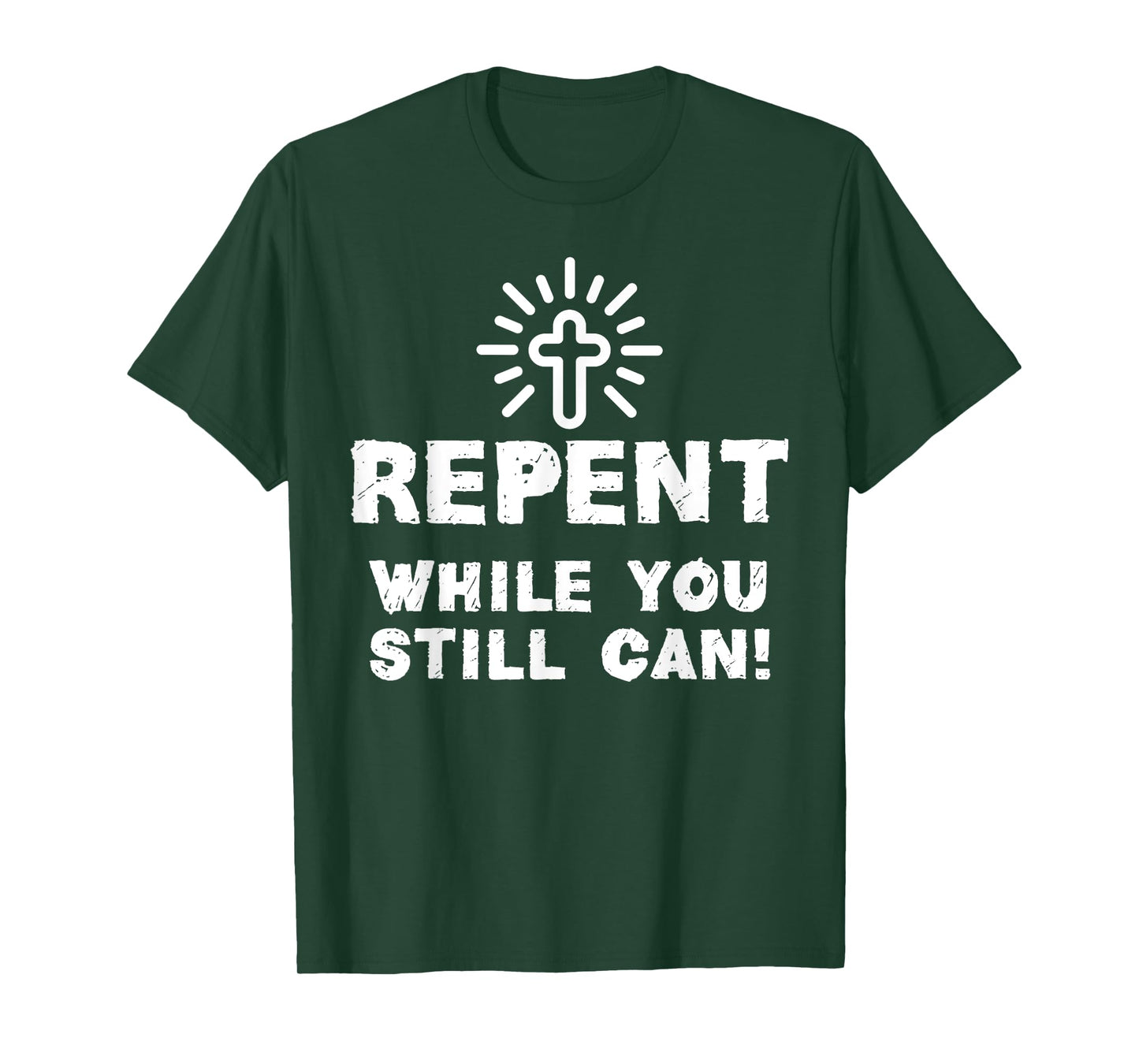 Repent While You Still Can! Christian (White) T-Shirt