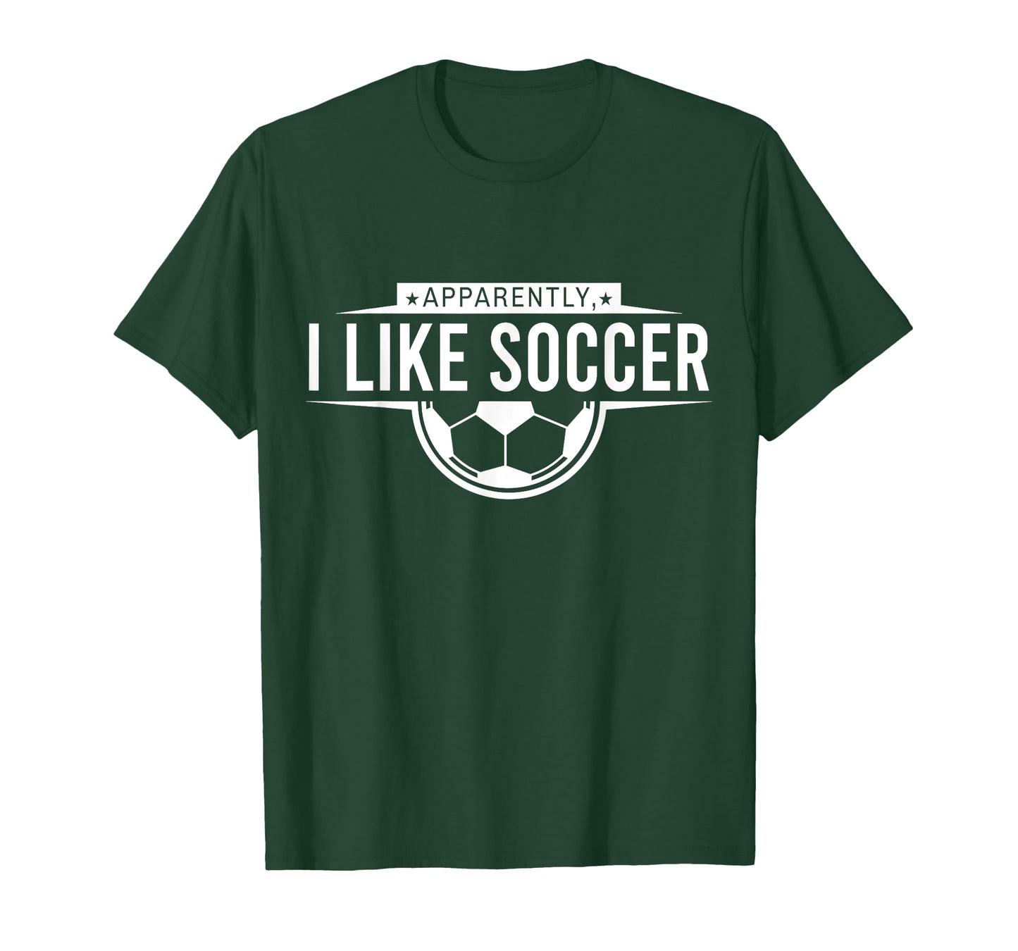 Apparently I Like Soccer – Funny Game Day Design T-Shirt