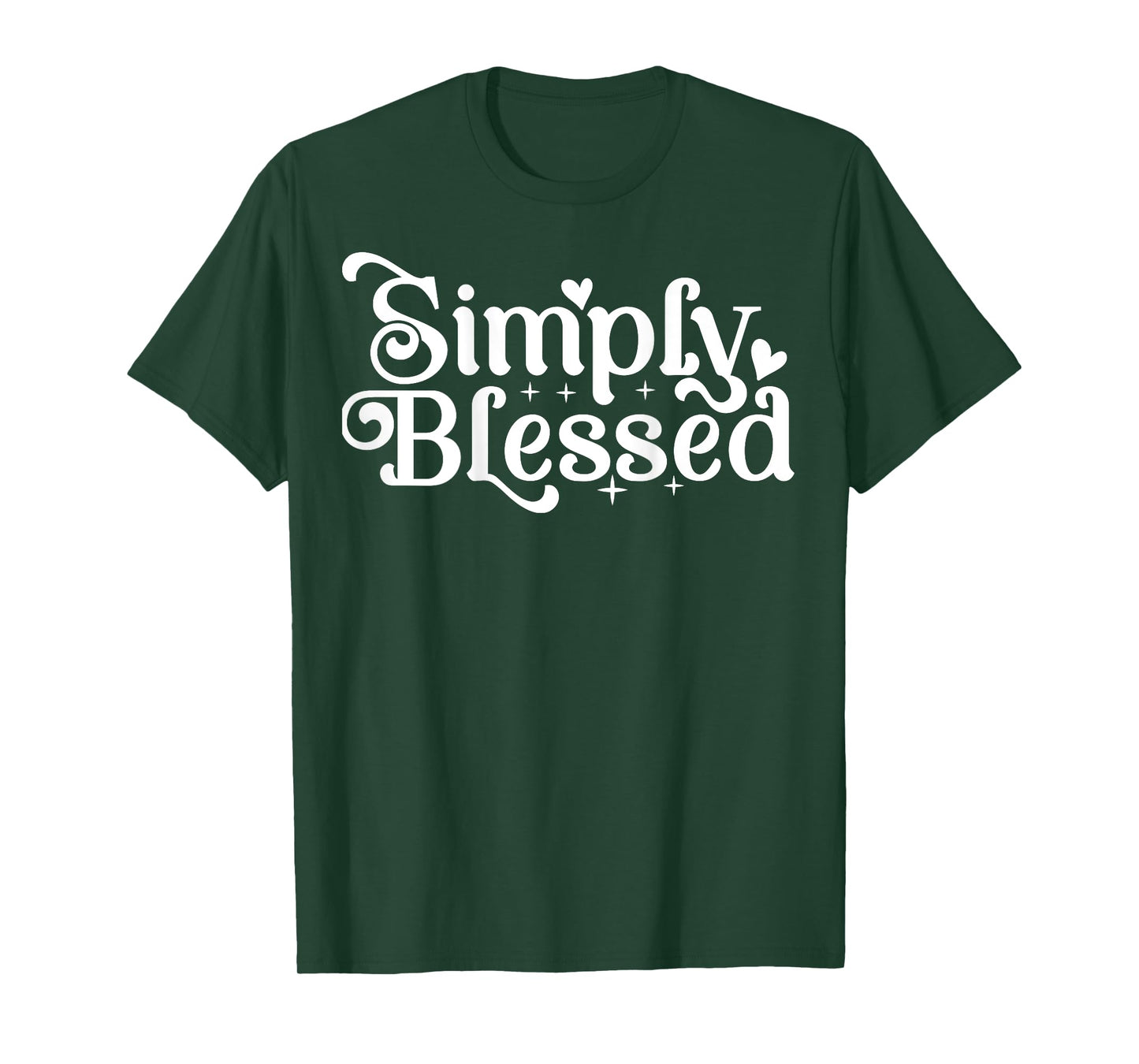 Blessed Beyond Measure Simply Blessed Blessing ART ON BACK T-Shirt