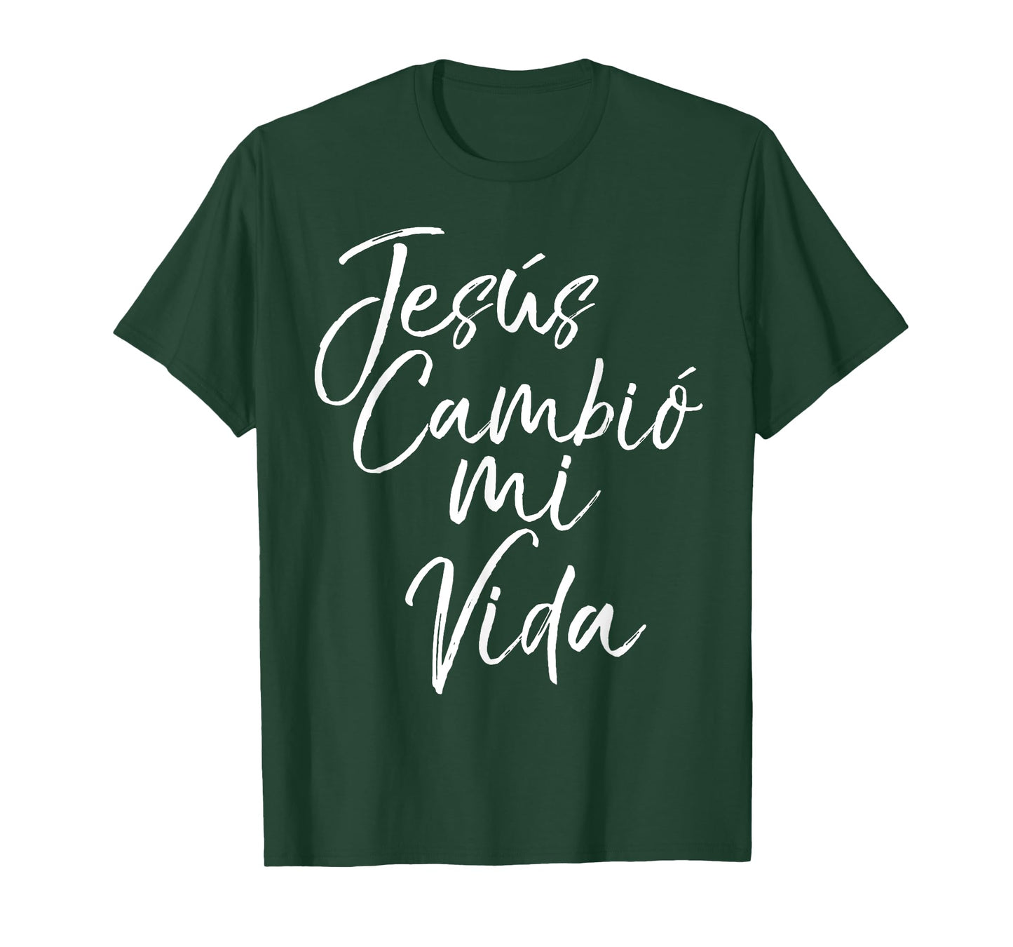 Spanish Christian Español Bible Verse Jesus Cambió Mi Vida T-Shirt