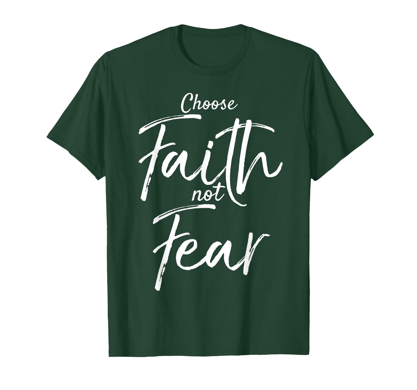 Choose Faith Not Fear Shirt Vintage Bold Christian T-Shirt