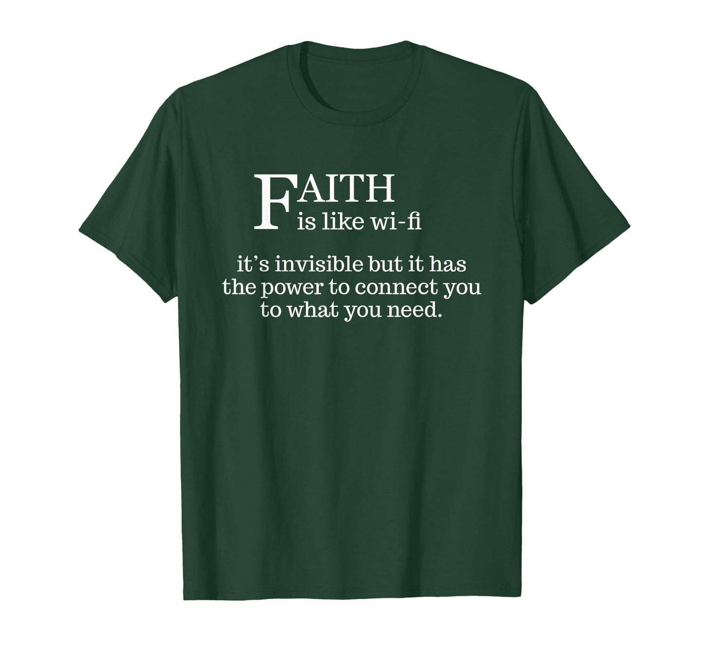 Faith Is Like Wifi - Funny Christian Pastoral T-Shirt