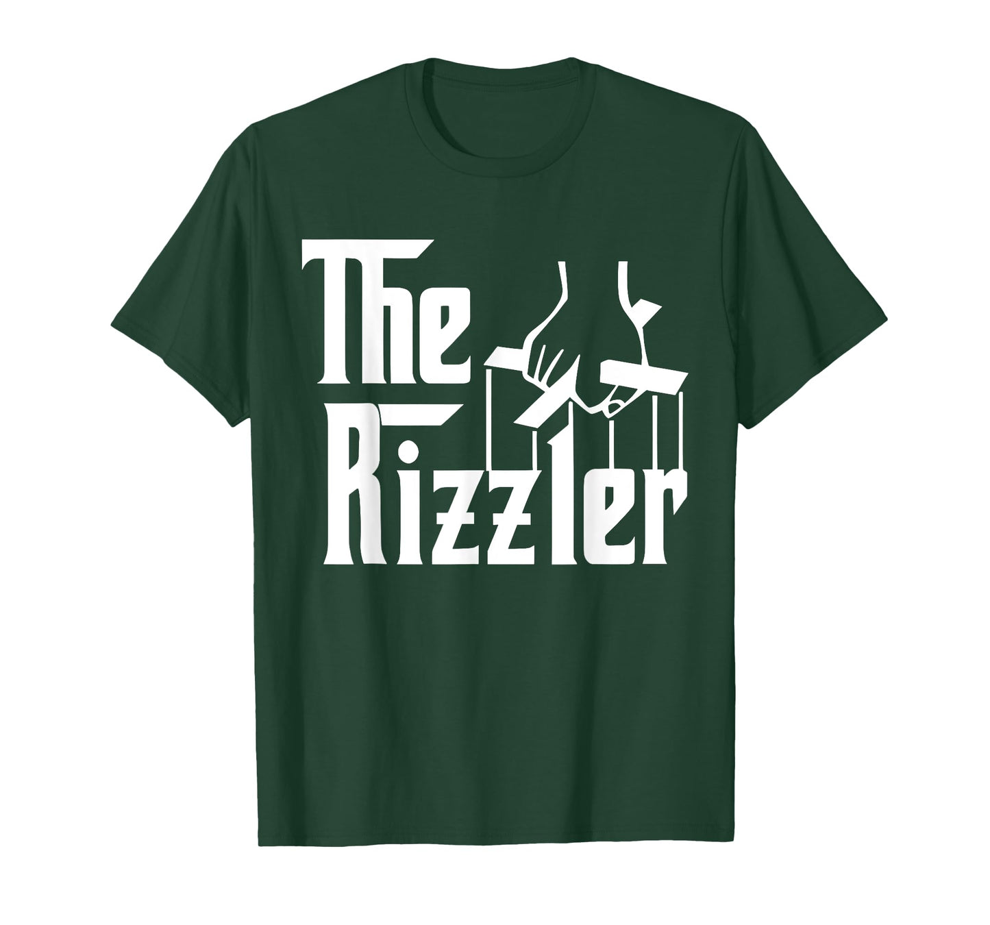 The Funny Rizzler Big Justice Apparel Men Women Unisex-Adults T-Shirt, Black, Small, Short Sleeve, Modern, Graphic T-Shirt
