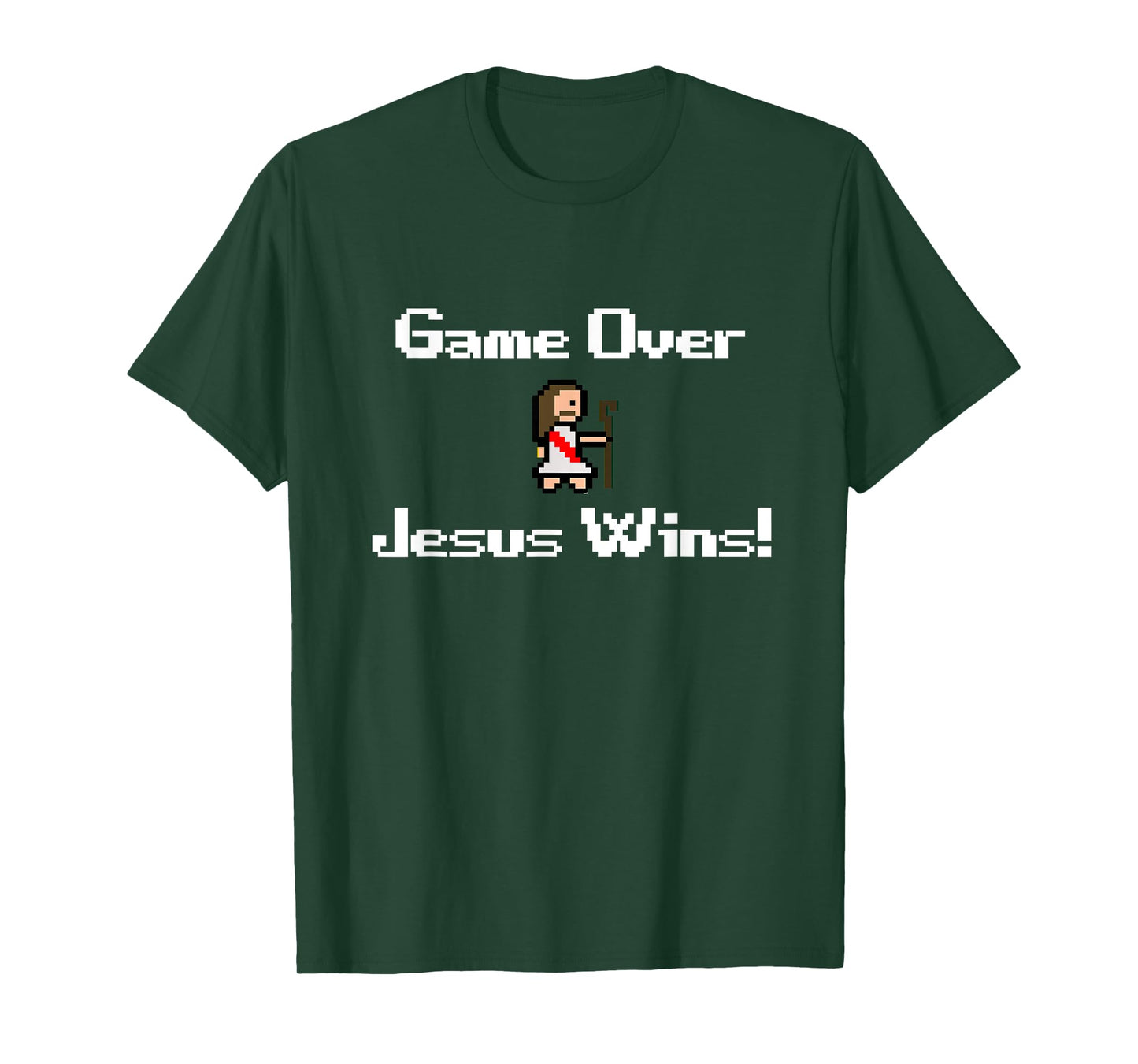 Funny Christian Game over Jesus wins, gaming, faith, bible T-Shirt