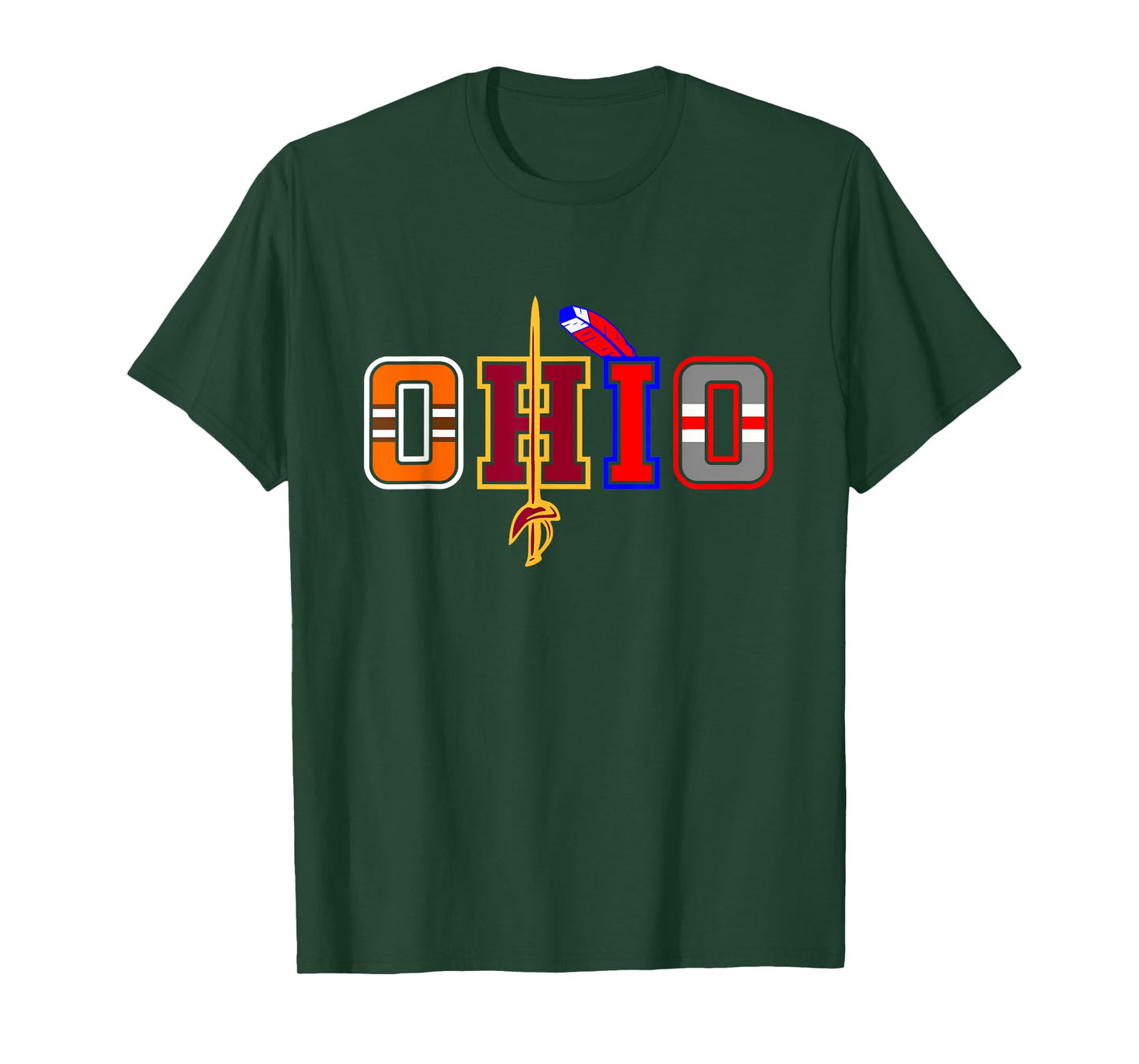 Ohio Gifts and Apparel Tees - DressedForDuty Ohio Apparel Unisex-Adults, Kids T-Shirt Black Short Sleeve Modern Classic T-Shirt