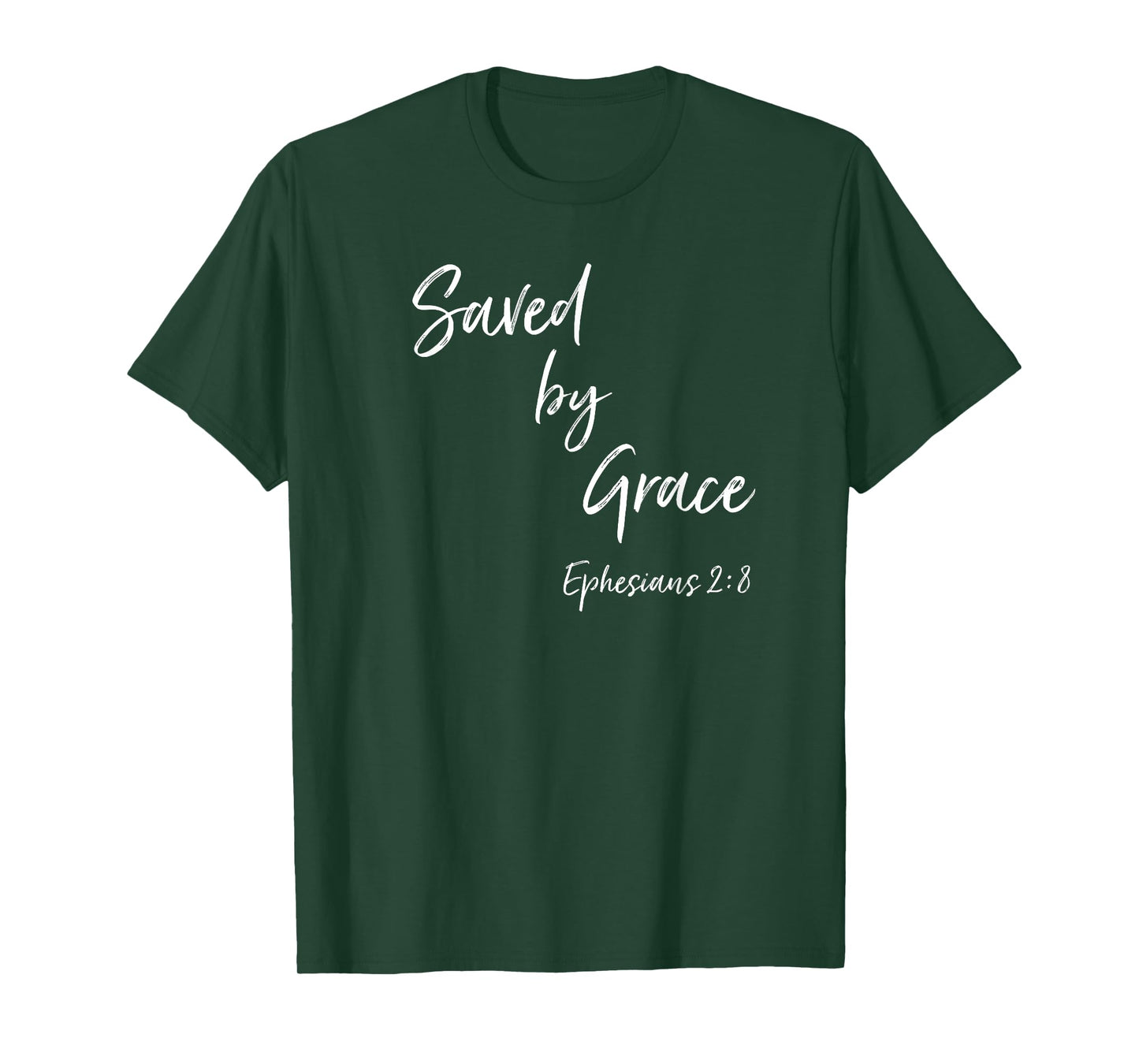 Saved By Grace Ephesians Scripture Christian Bible Verse T-Shirt