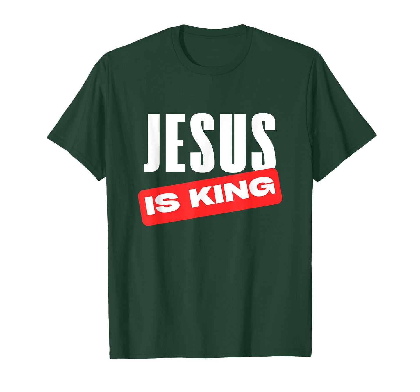 Jesus is King Christian Statement Faith Believer Church Wear T-Shirt
