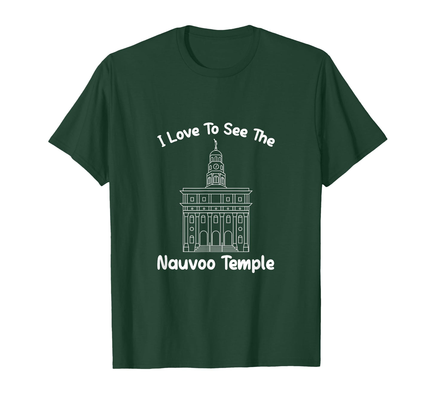 Nauvoo IL Temple, I love to see my temple, primary T-Shirt