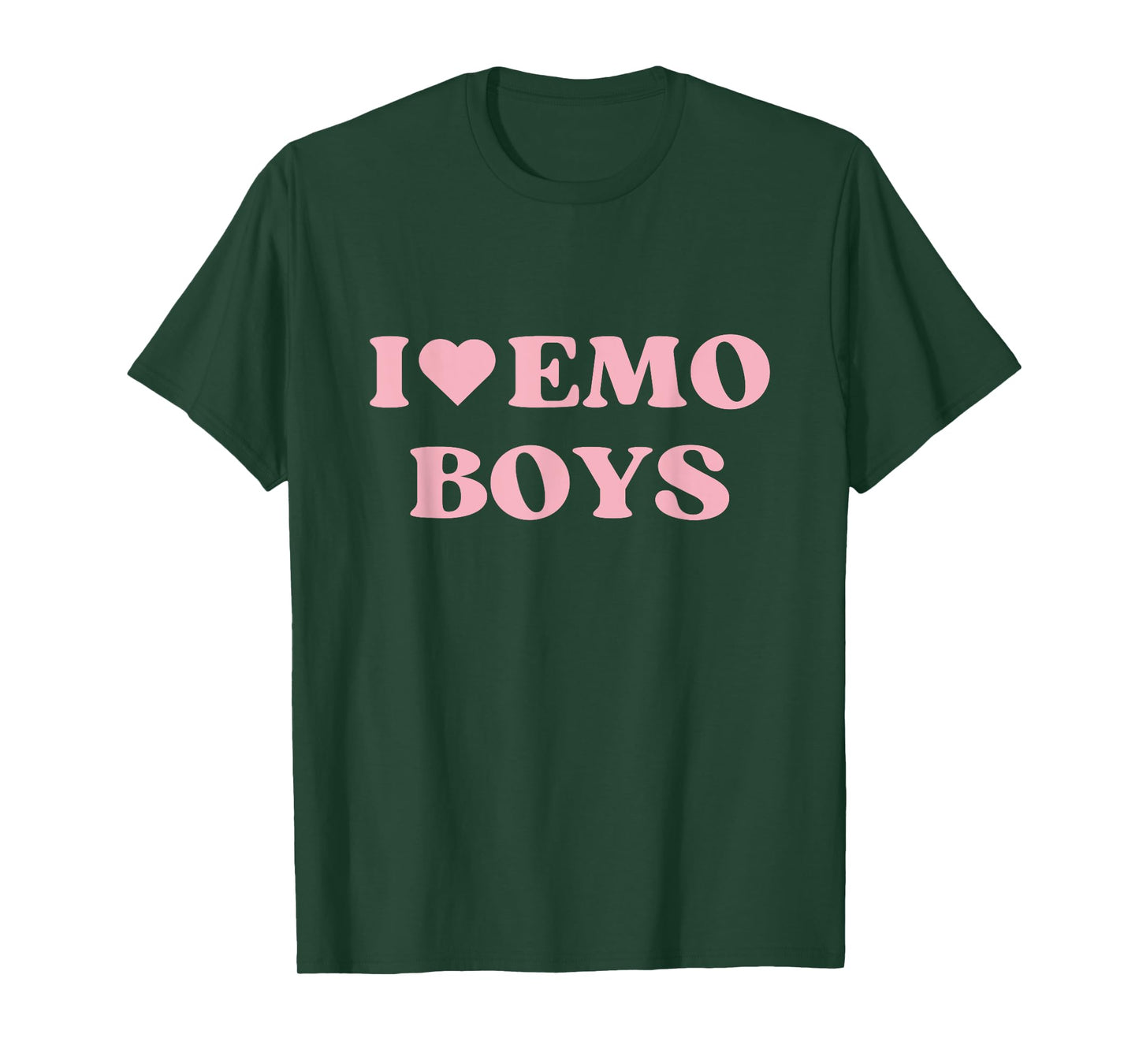 I Love Emo Boys I Heart Emo Boys Cute Design T-Shirt