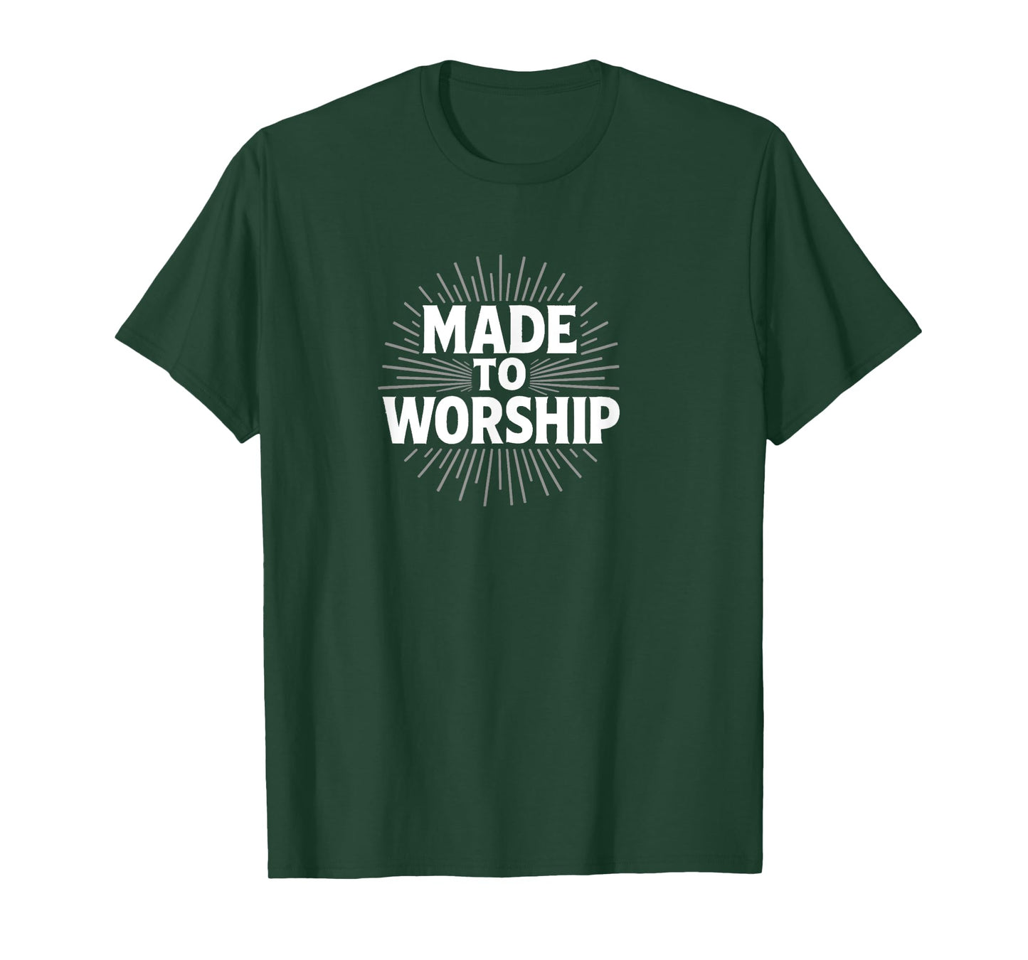 Made to Worship | Bold Christian Faith Design T-Shirt