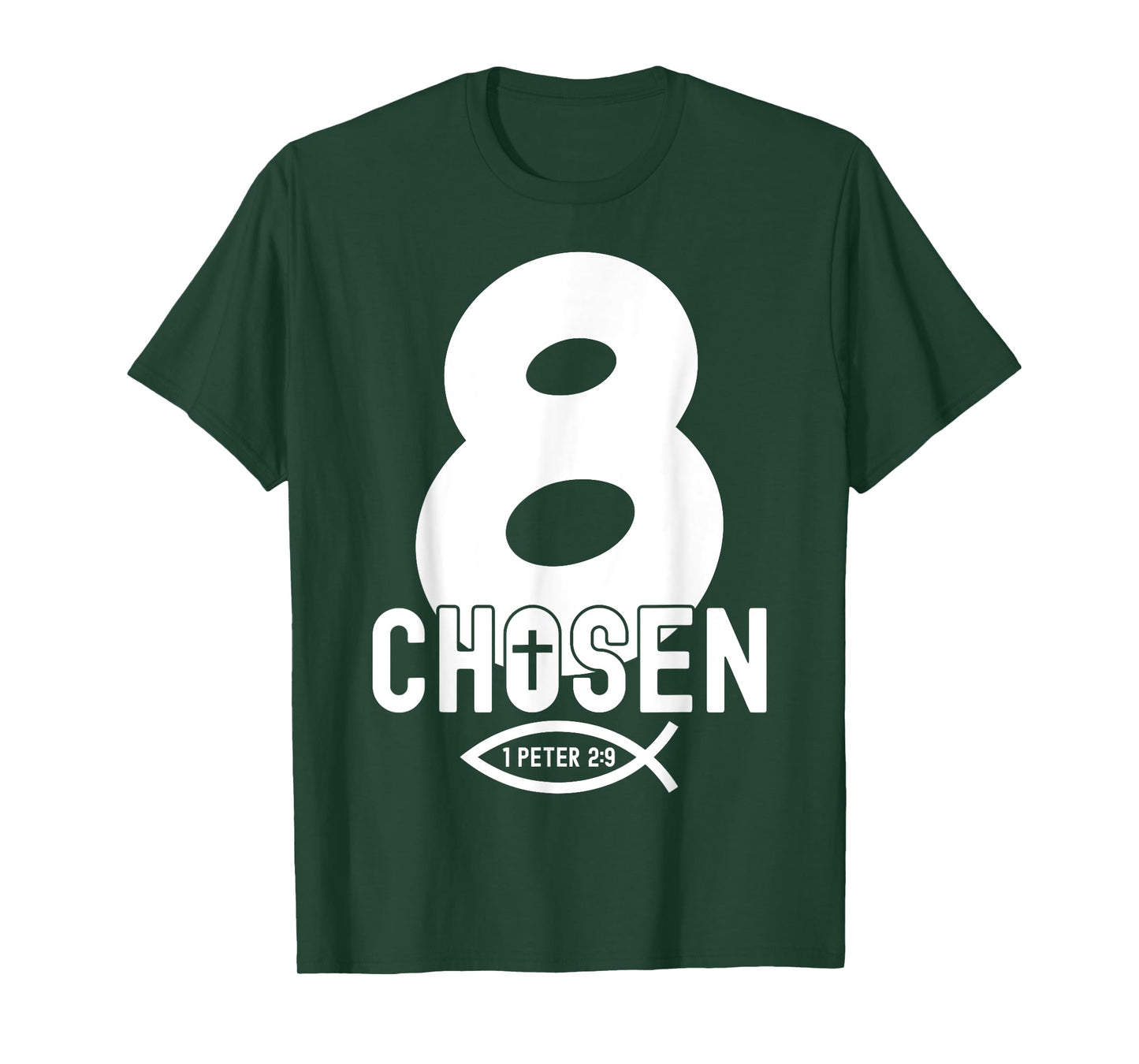 Religious Chosen 8 Years Jesus 8TH Birthday T-Shirt
