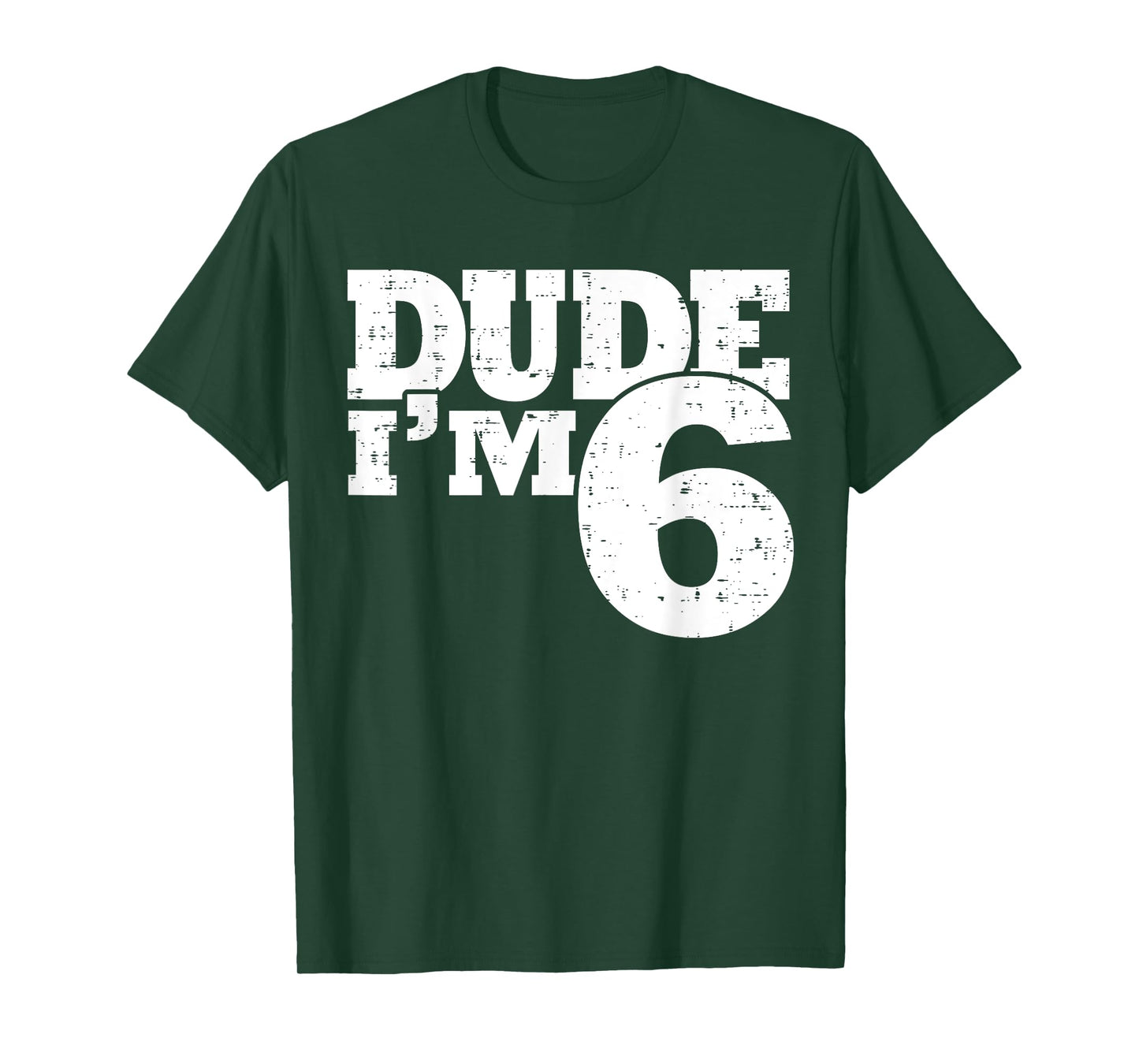 6th Birthday Dude I'm 6 Year Old Boy T-Shirt