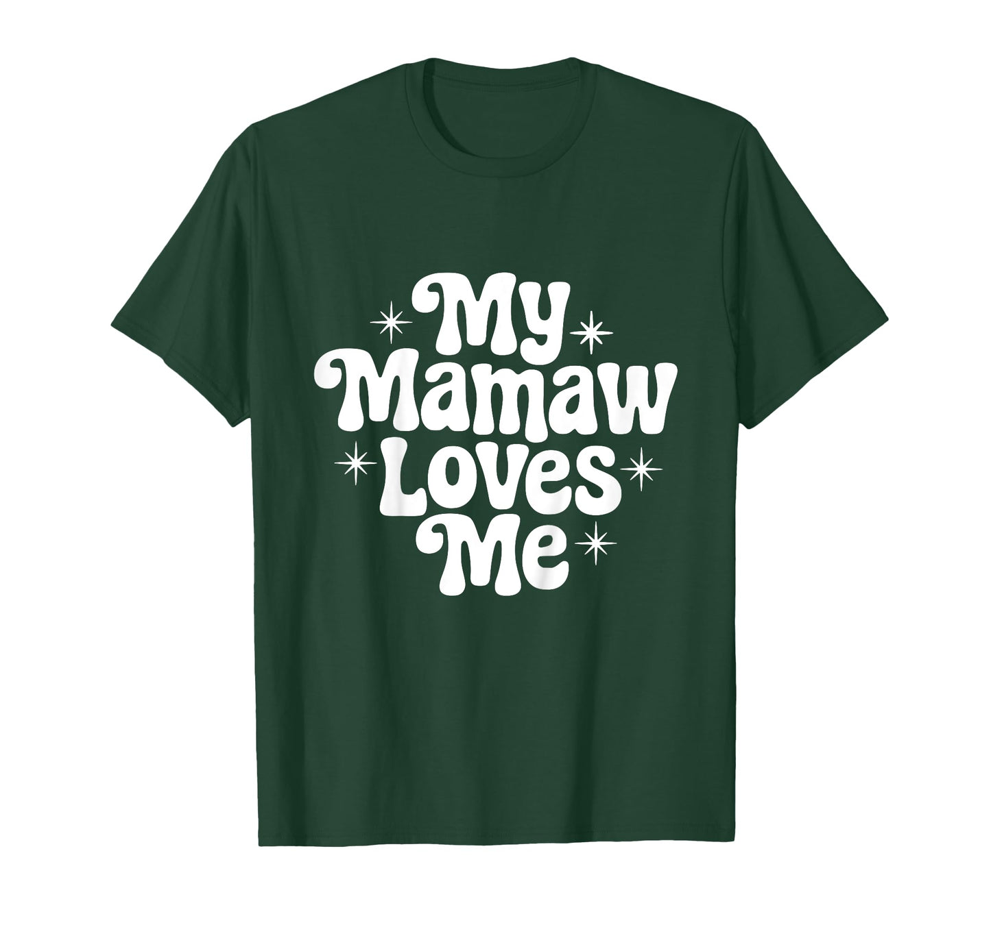 Kids My Mamaw Loves Me Grandchild Quote T-Shirt