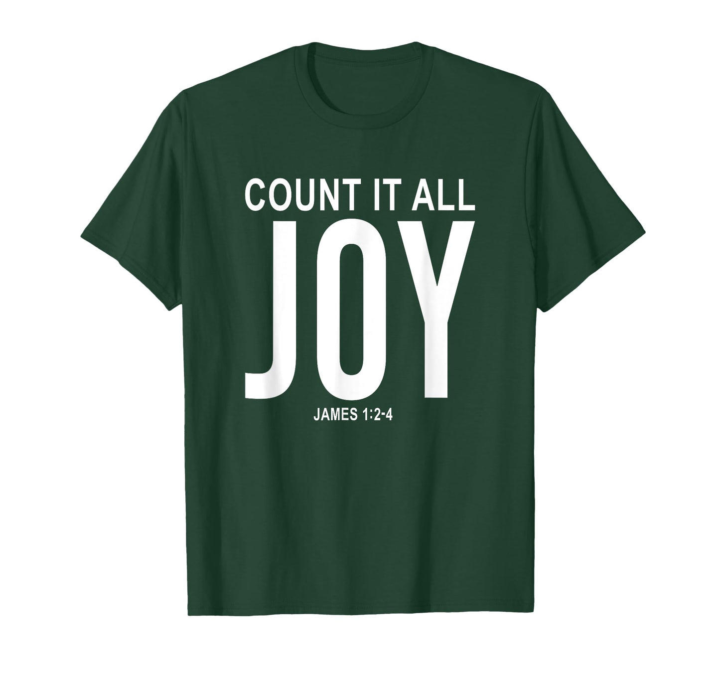 Count It All Joy - Inspirational Christian Faith Bible Verse T-Shirt
