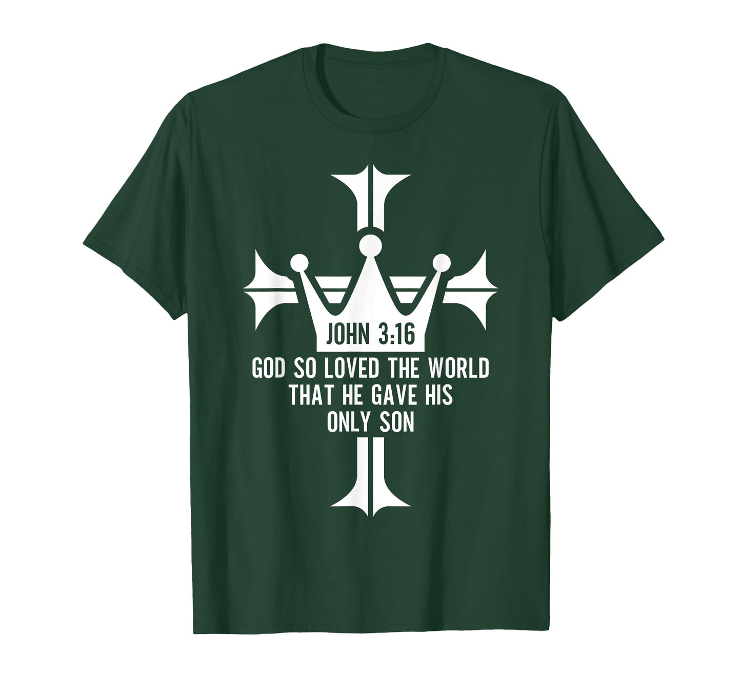 John 3:16 Christian Cross Bible T-Shirt