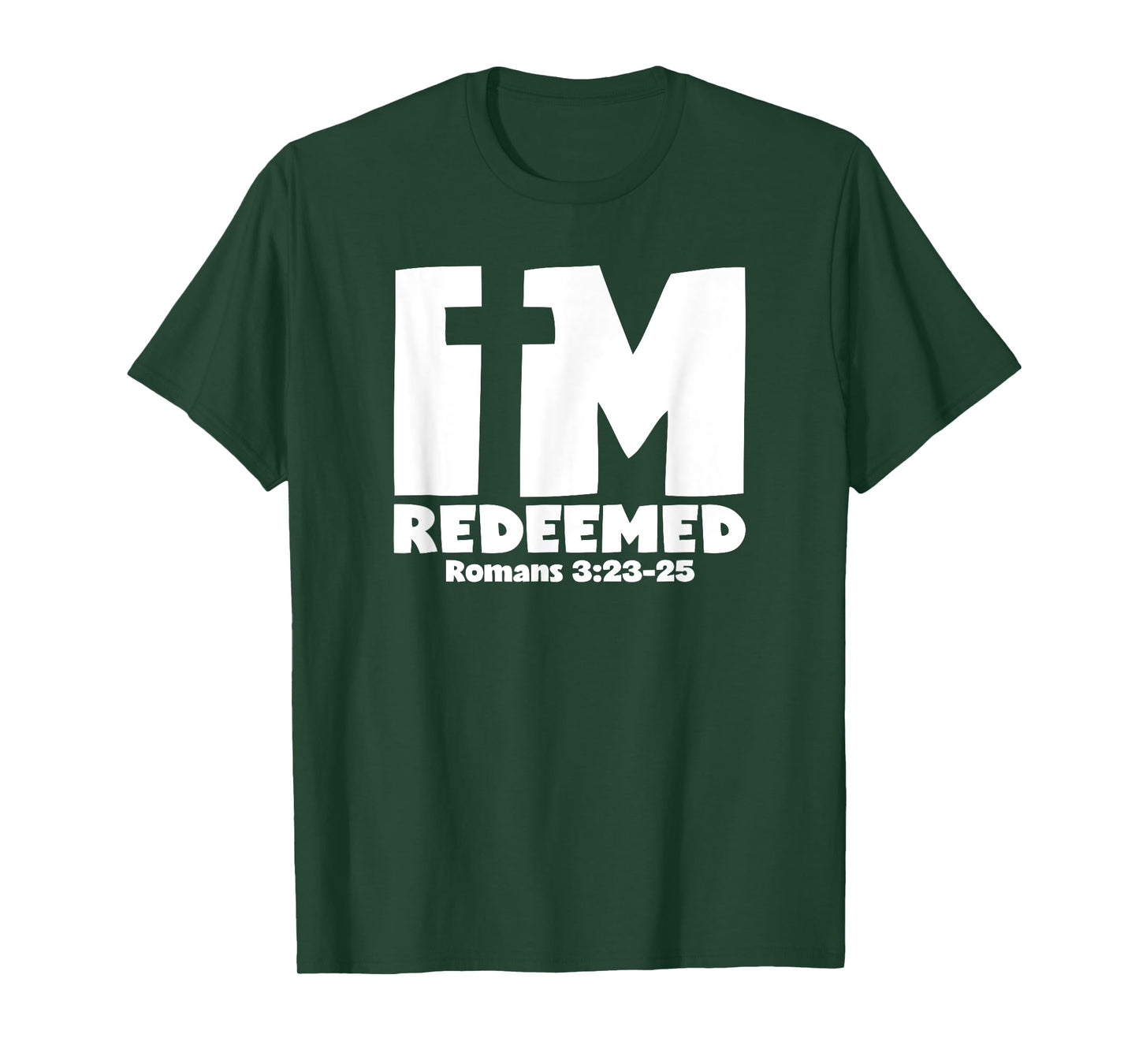 I'm Redeemed - Romans 3:23-25 Cross Graphic T-Shirt