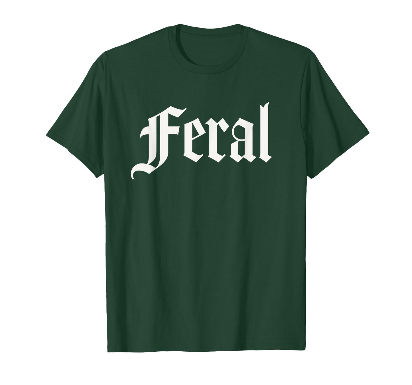 Introvert Shirts FERAL T-Shirt - Gothic/Alternative Women's Black Crew Neck Short Sleeve T-Shirt - Small