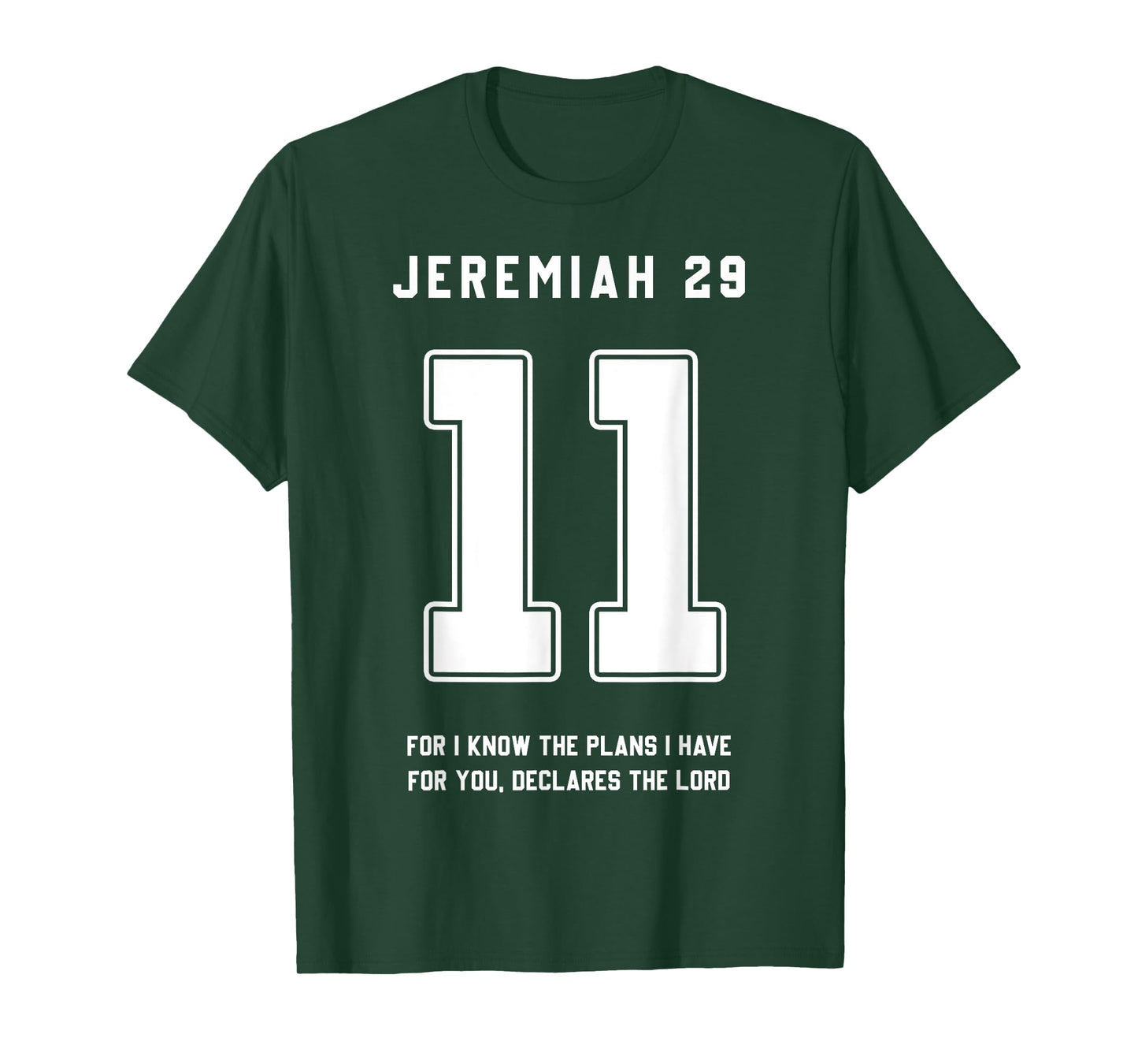 Jeremiah 29:11 Bible Verse Team Sports Jersey Christian T-Shirt