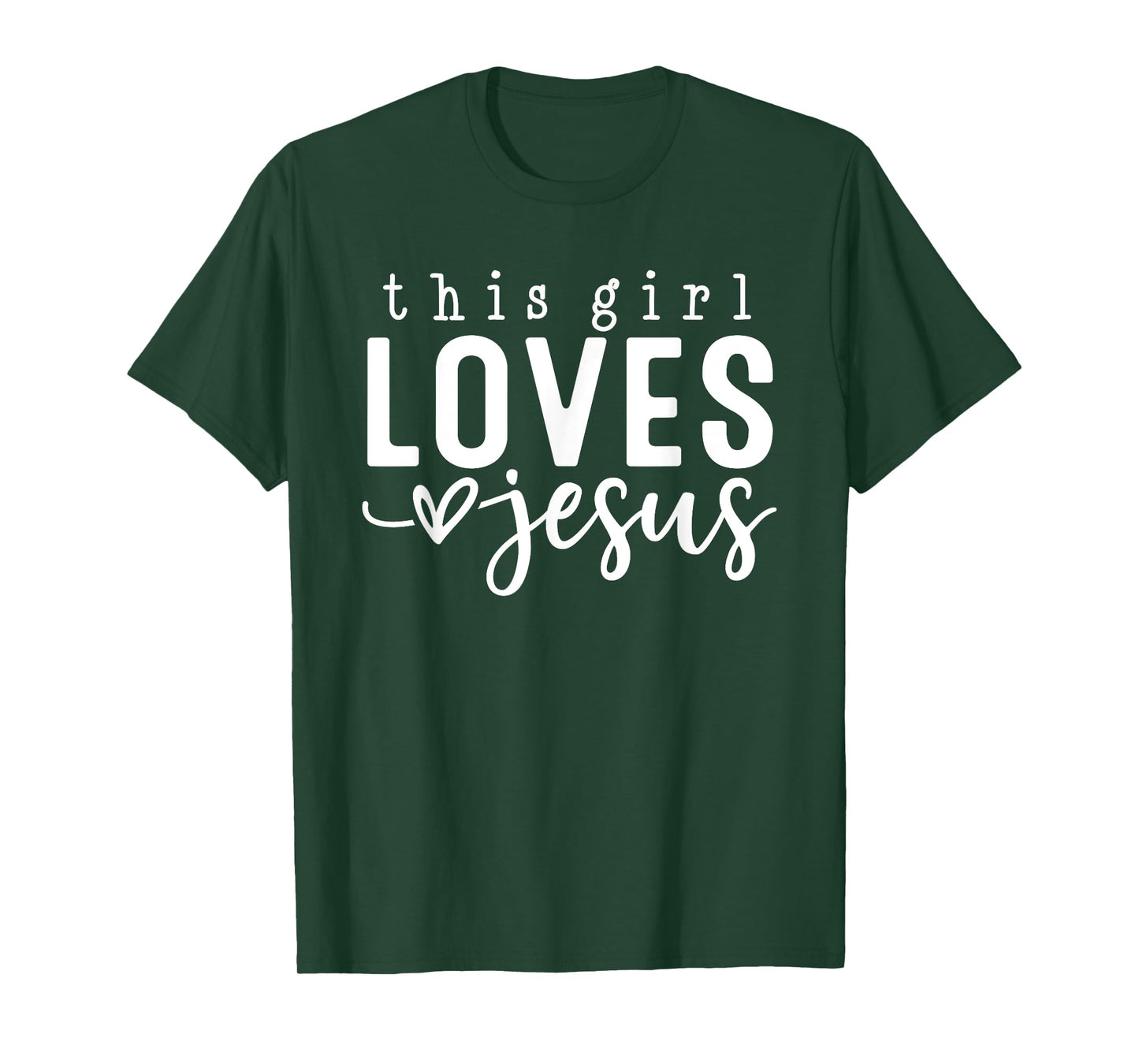 This Girl Loves Jesus Faithful Devotion T-Shirt
