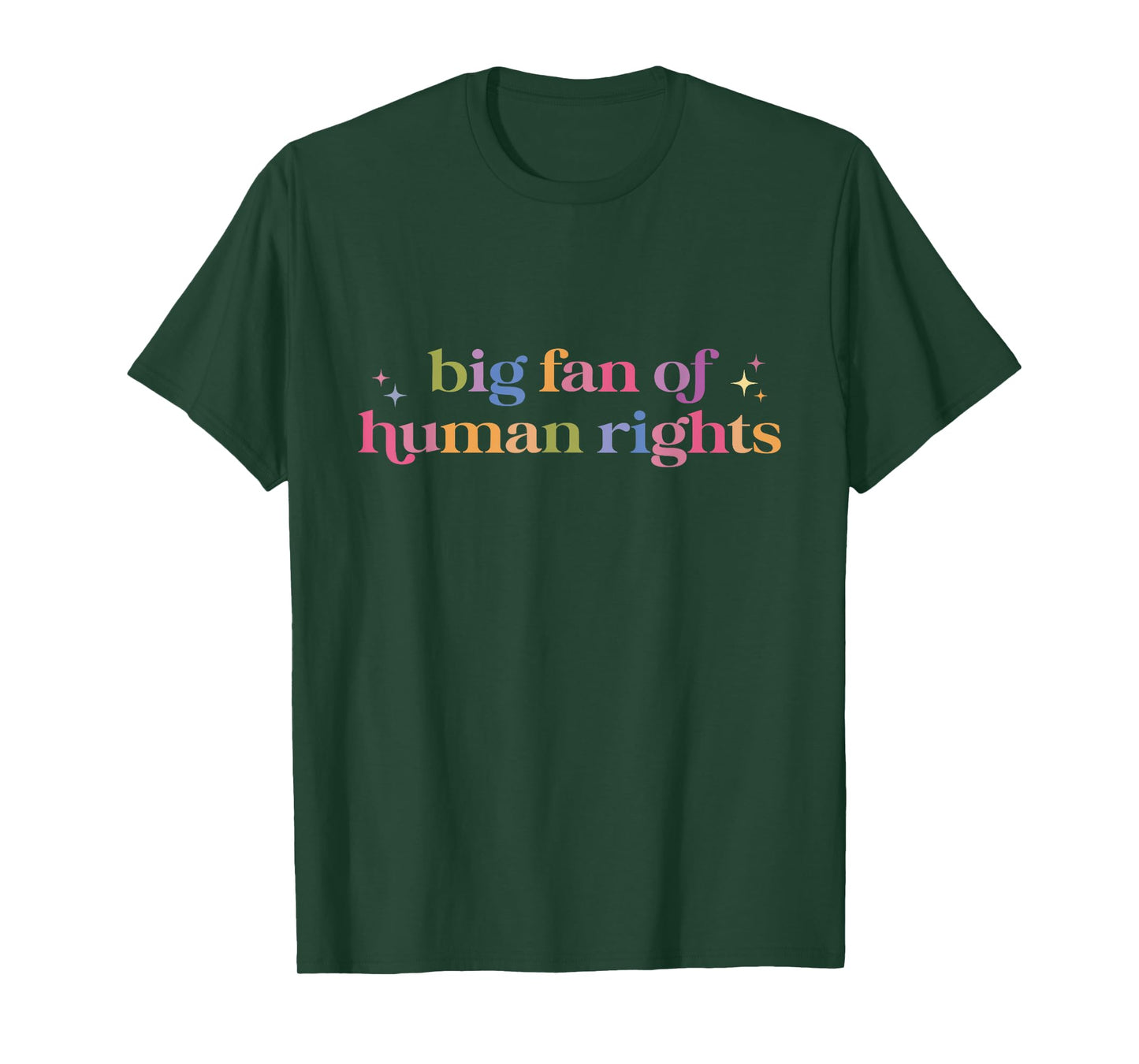 Big Fan of Human Rights Funny Protest Women Men T-Shirt