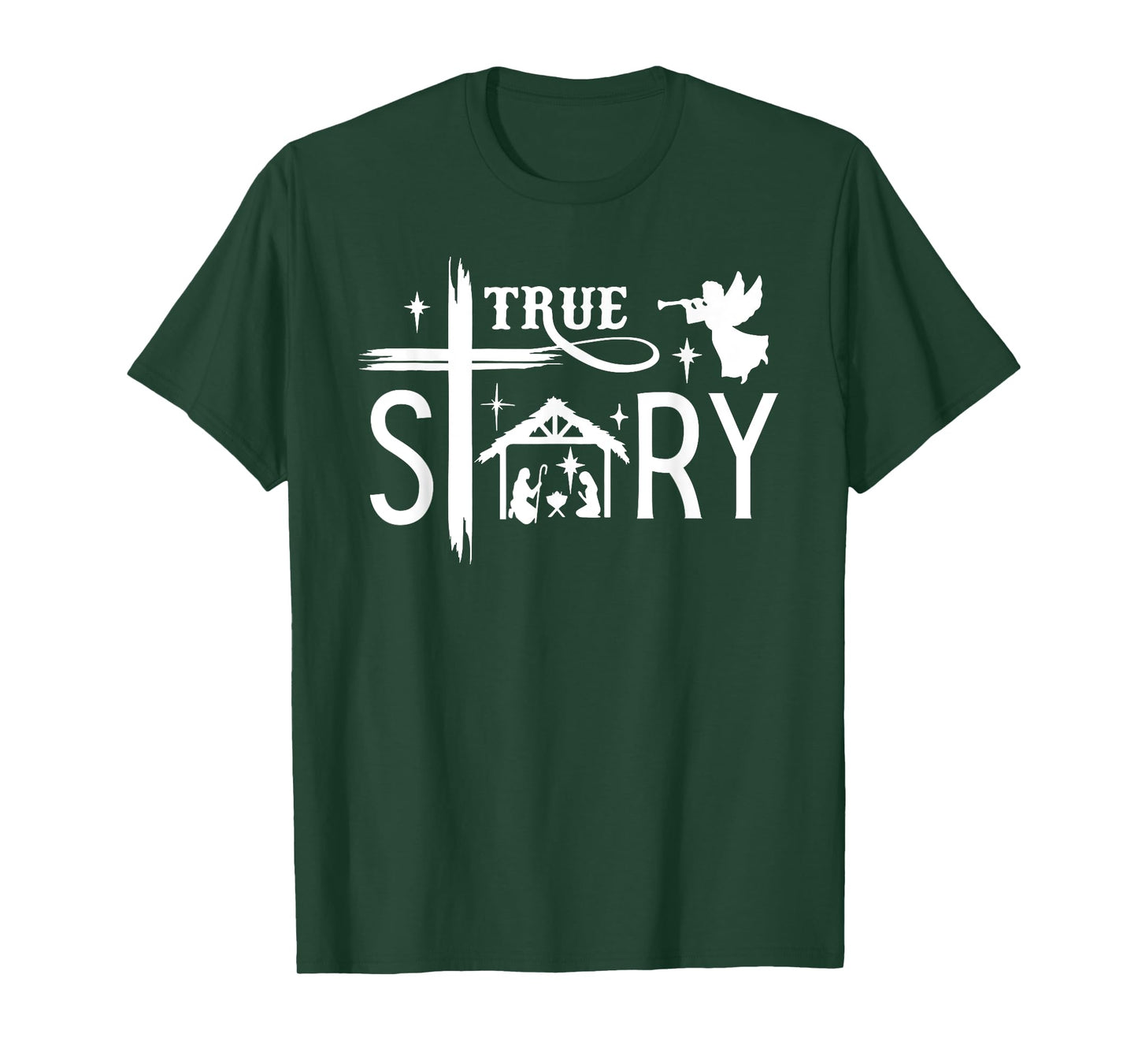 True Story Christmas Nativity Jesus Christian Men Women Kids T-Shirt