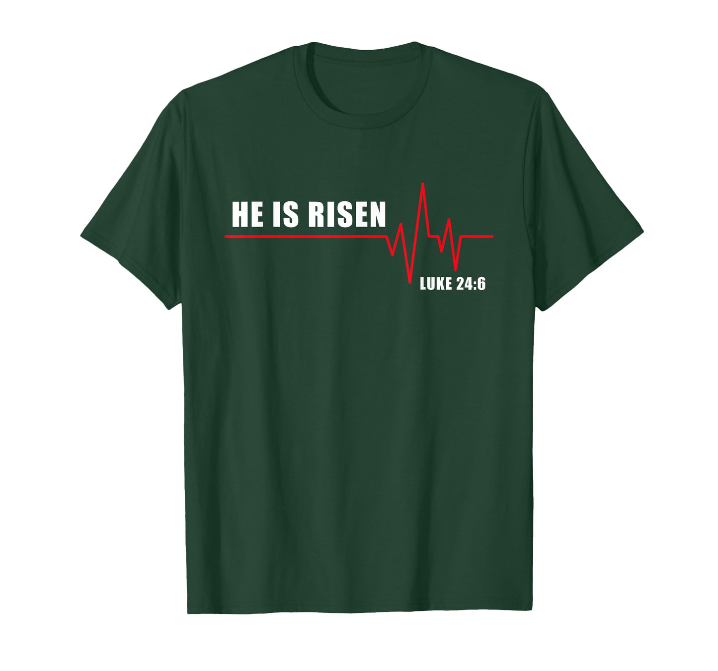 He is Risen – Jesus Heartbeat Pulse Christian Faith EKG T-Shirt