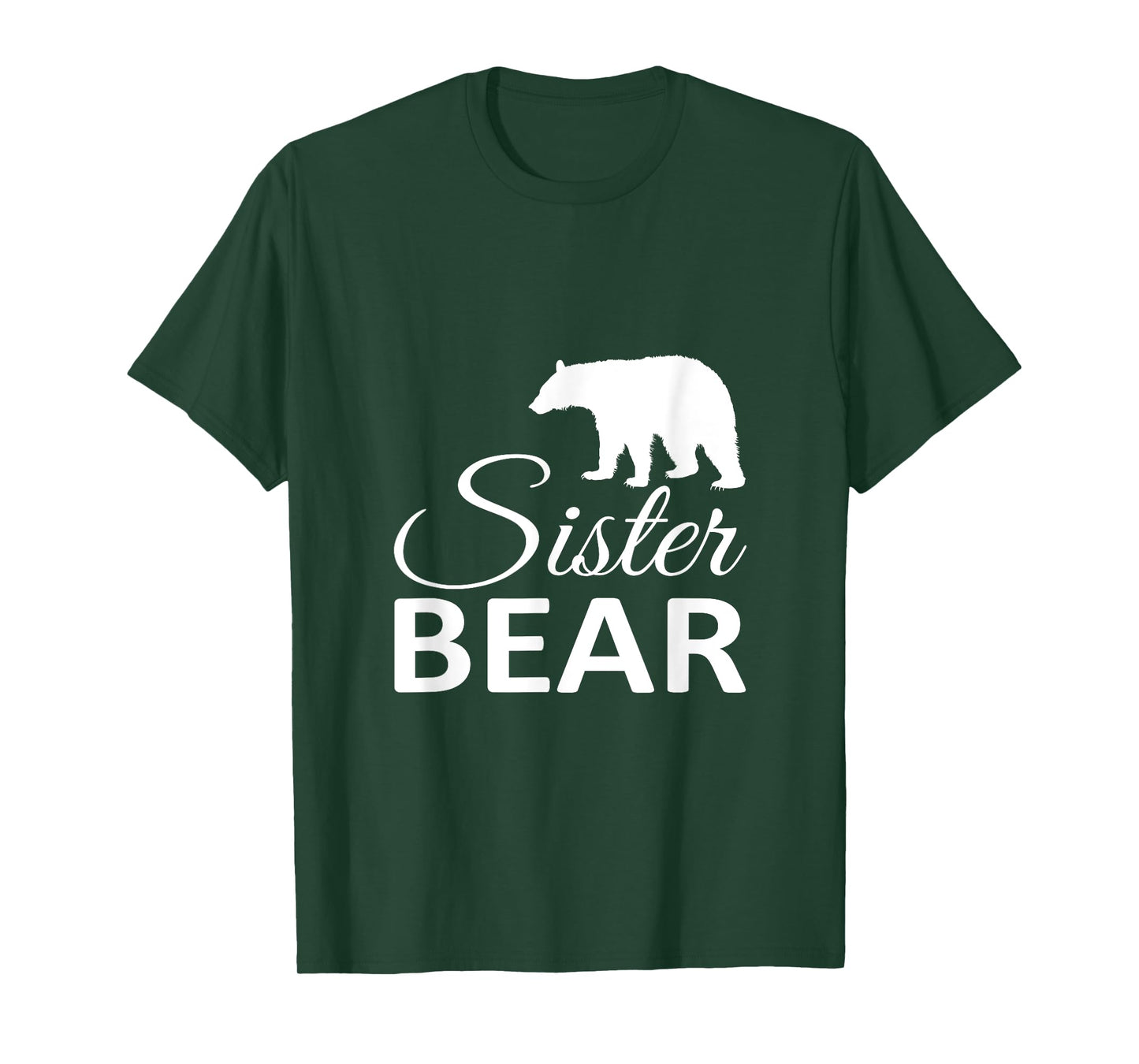 Sister Sibling Best Sister Bear Protective Sister T-Shirt