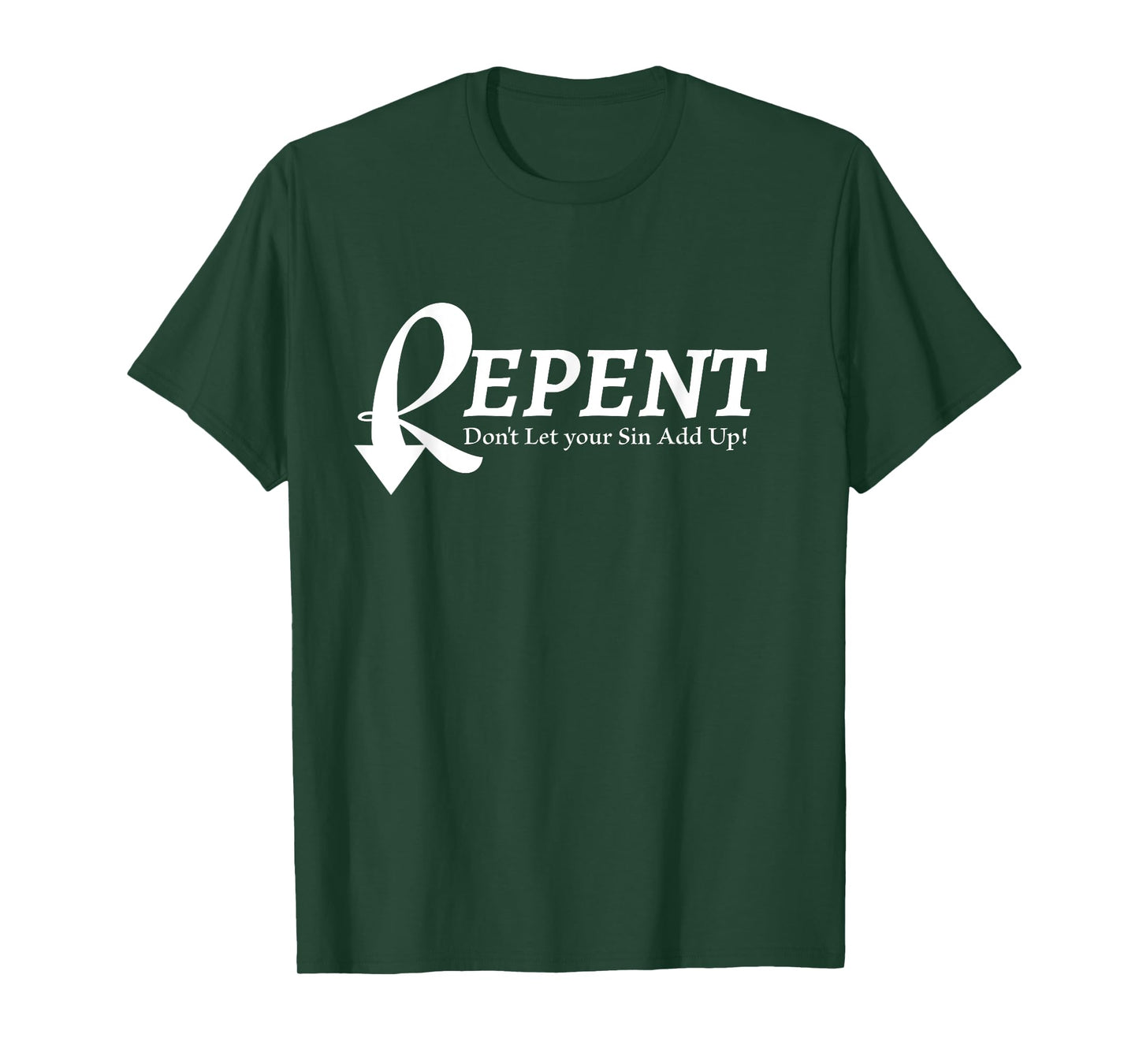 Repent White Lettering T-Shirt