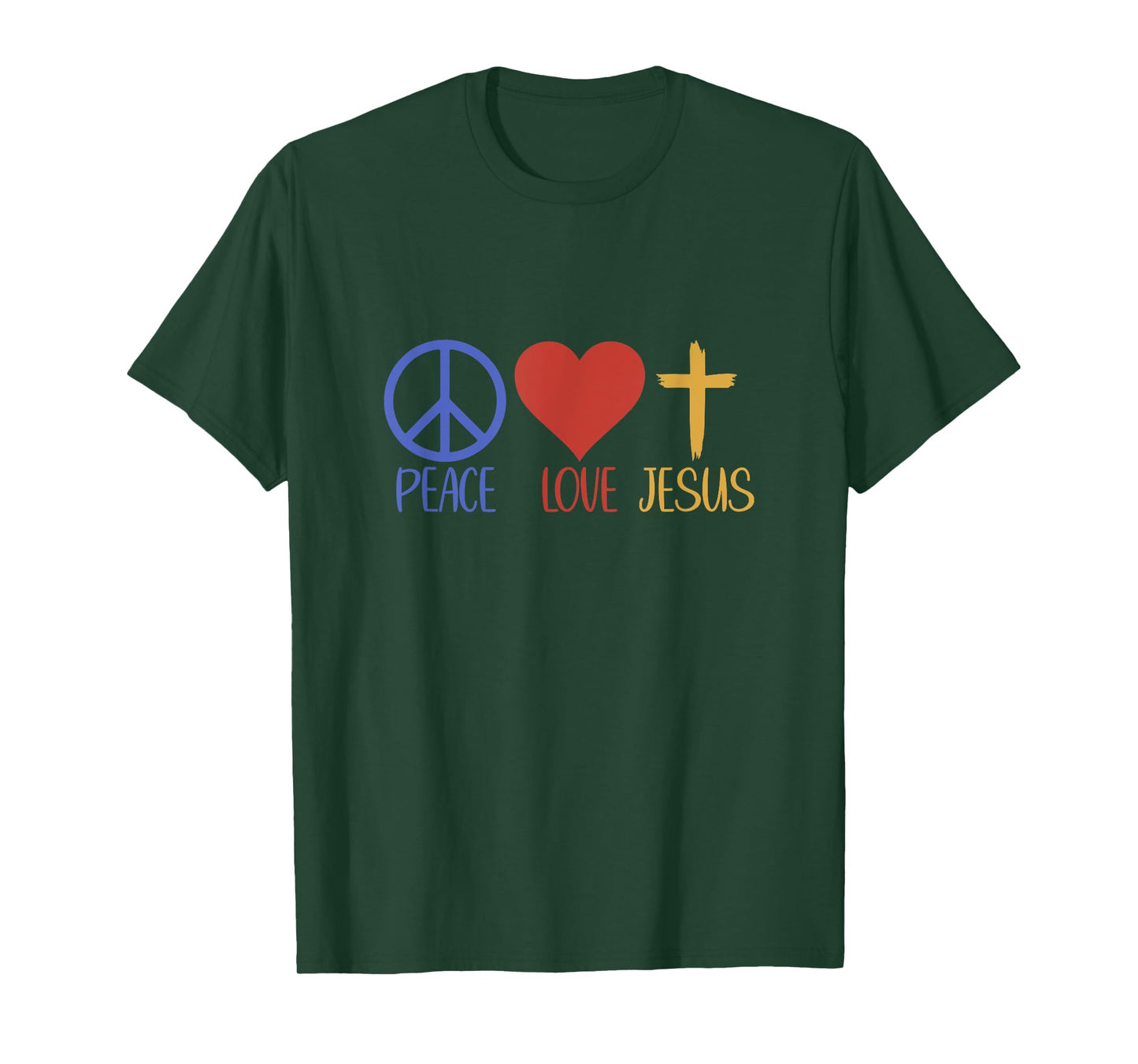 Peace Love Jesus God Faith Jesus T-Shirt