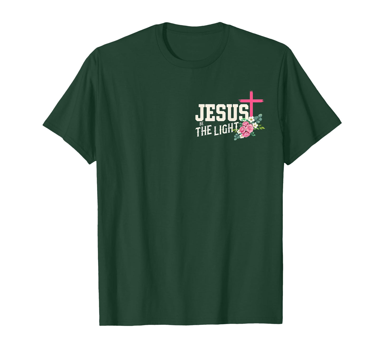 Walk by Faith Not By Sight Floral Cross Christian Gift T-Shirt