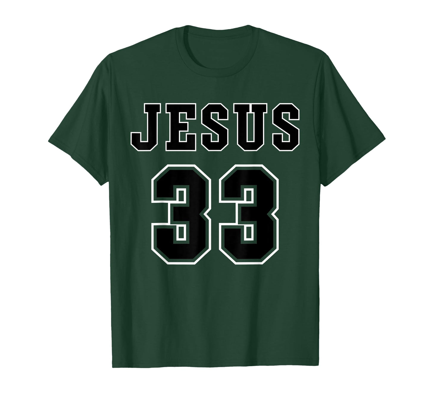 Jesus 33 Black Design T-Shirt