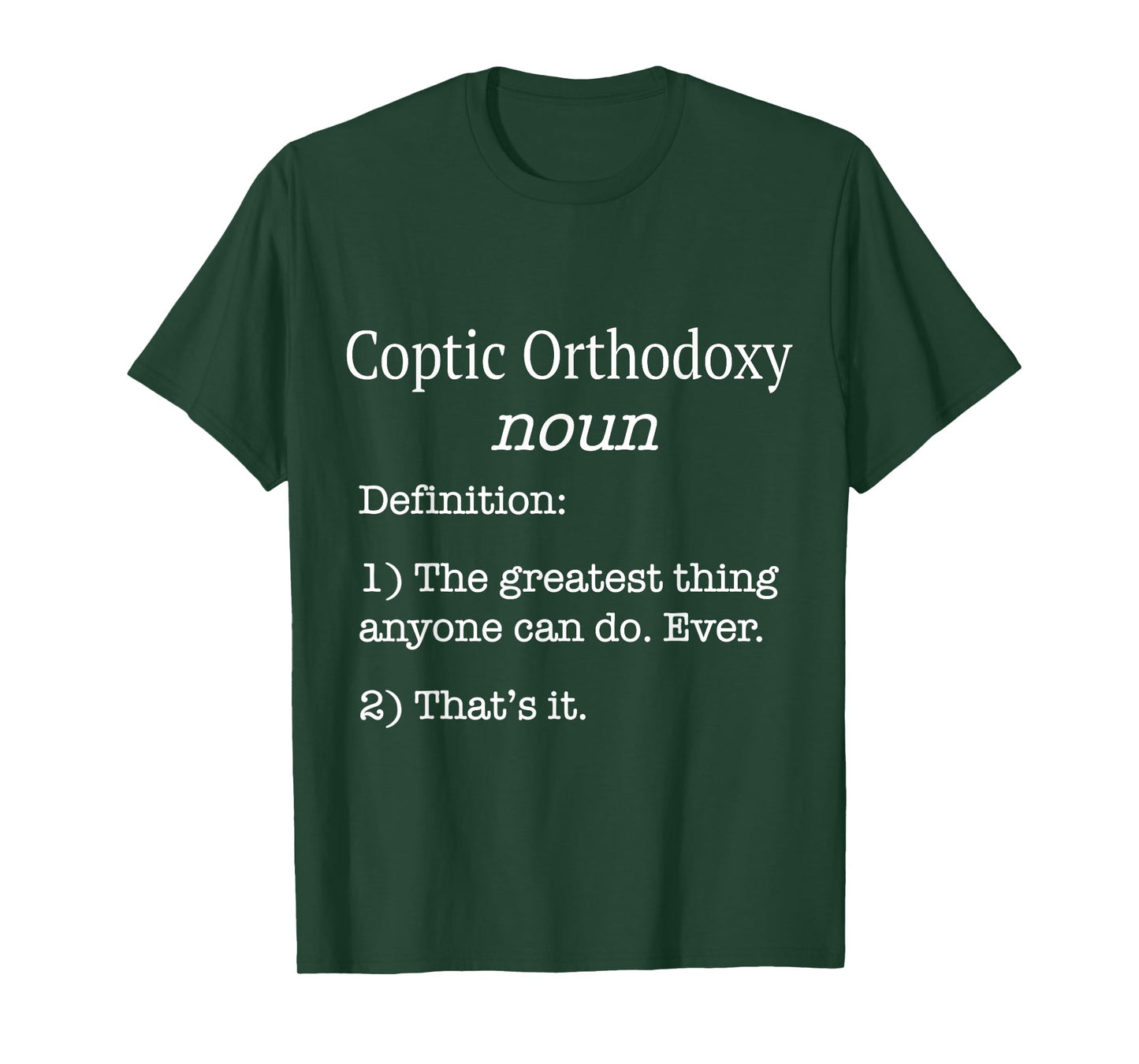 Coptic Orthodox / Funny Fake Definition / Coptic Orthodoxy T-Shirt